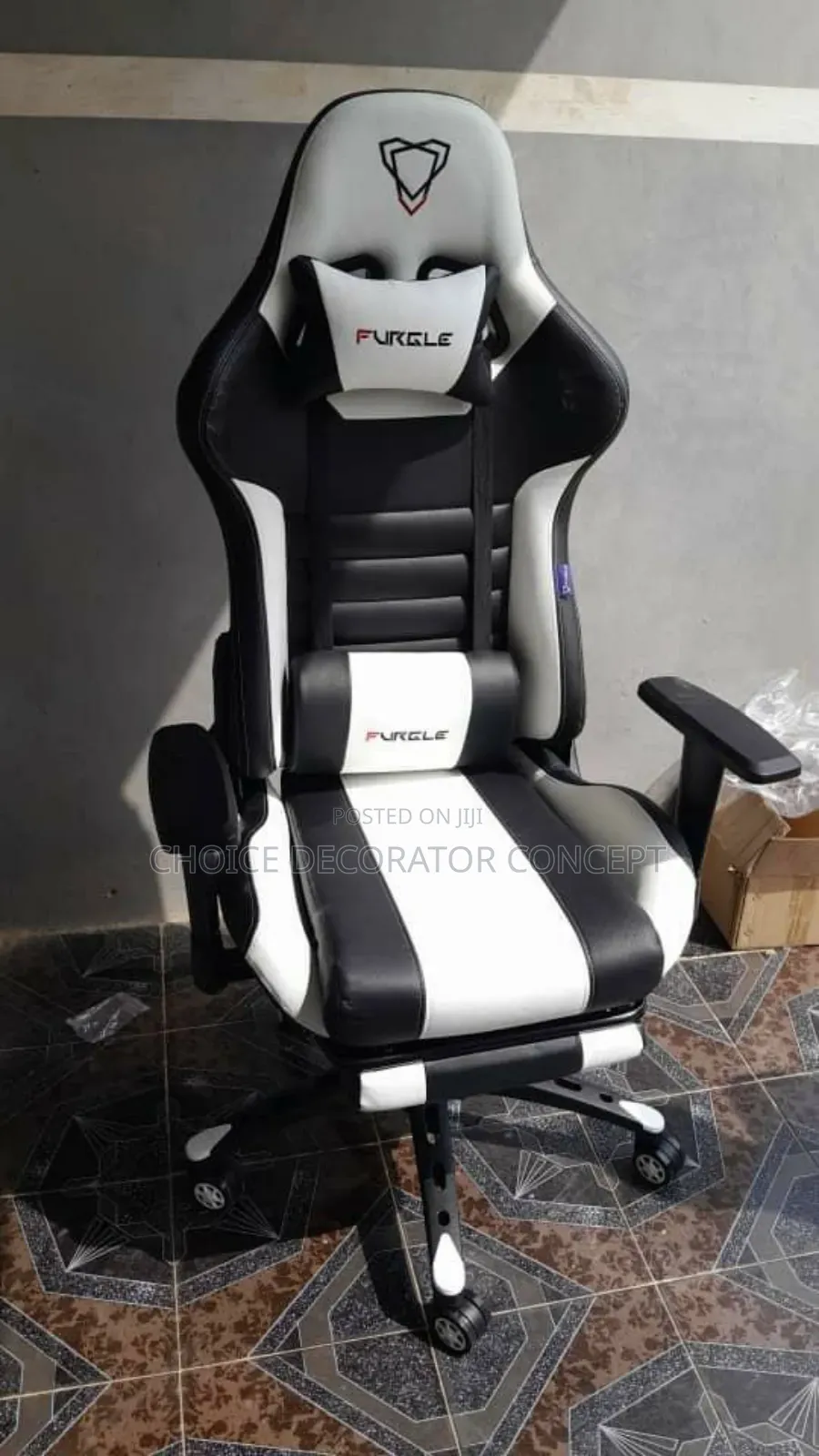 *Furgle Ergonomic Gaming Chair – Adjustable,With Lumber Support