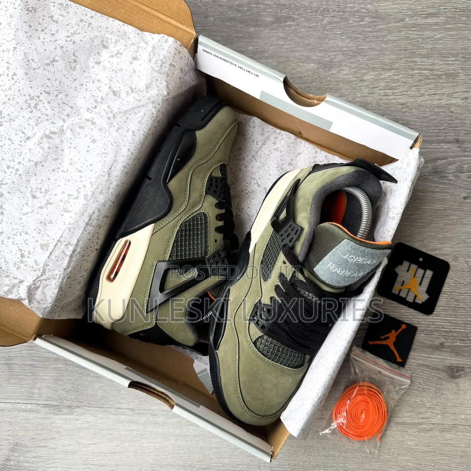 Original Air Jordan 4 Retro Undefeated Sneakers
