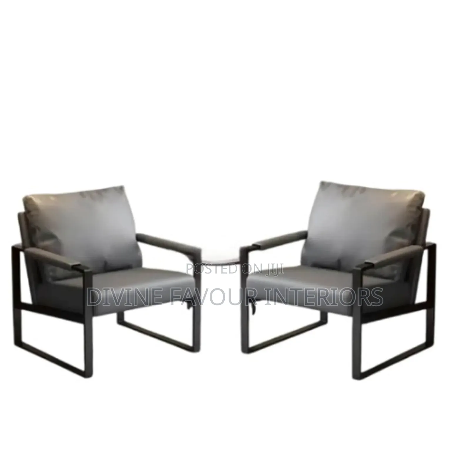 Vintage Accent Upholstered Armchair - Set of 2 - Gray
