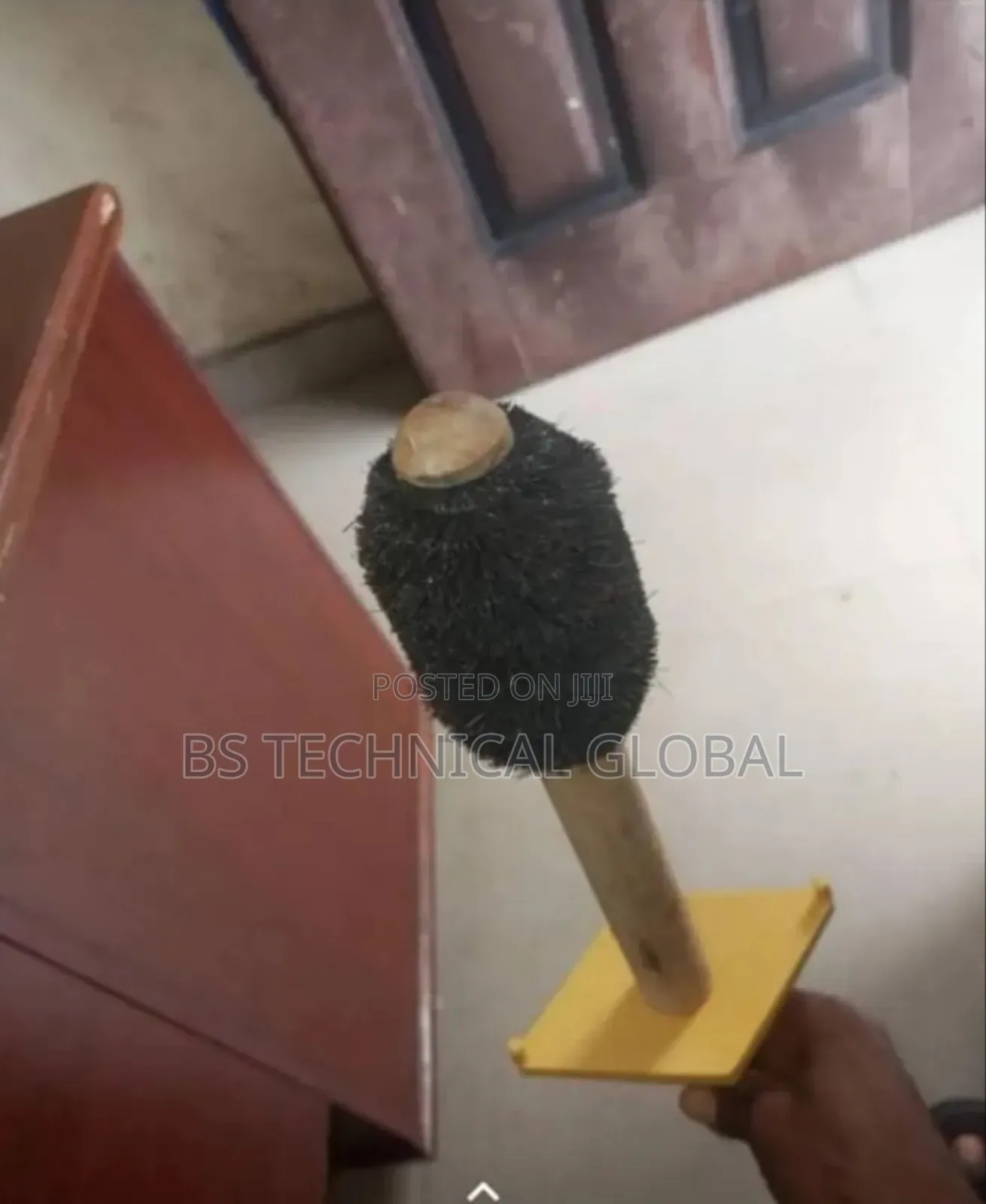 Dope Brush Straight Wood Handle