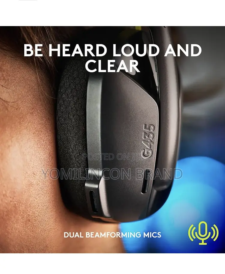 Logitech G435 Lightspeed and Bluetooth Wireless Gaming Headset