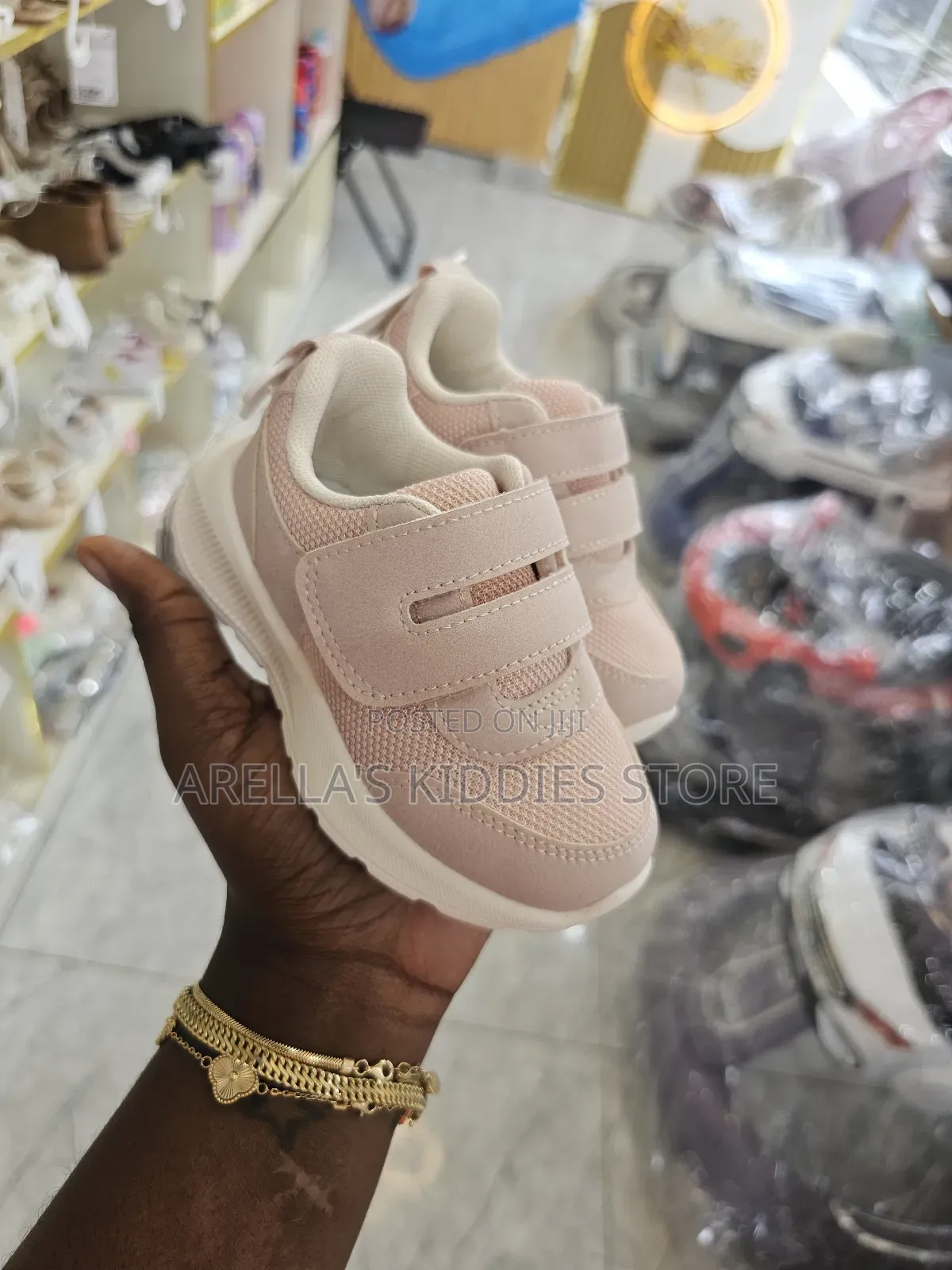 H M Kids' Lightweight-Sole Trainers in Light Dusty Pink