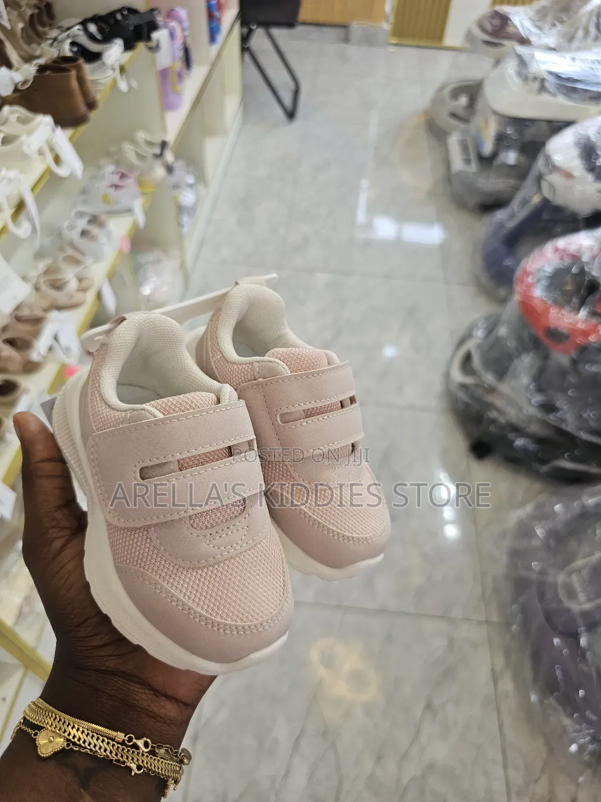 H M Kids' Lightweight-Sole Trainers in Light Dusty Pink