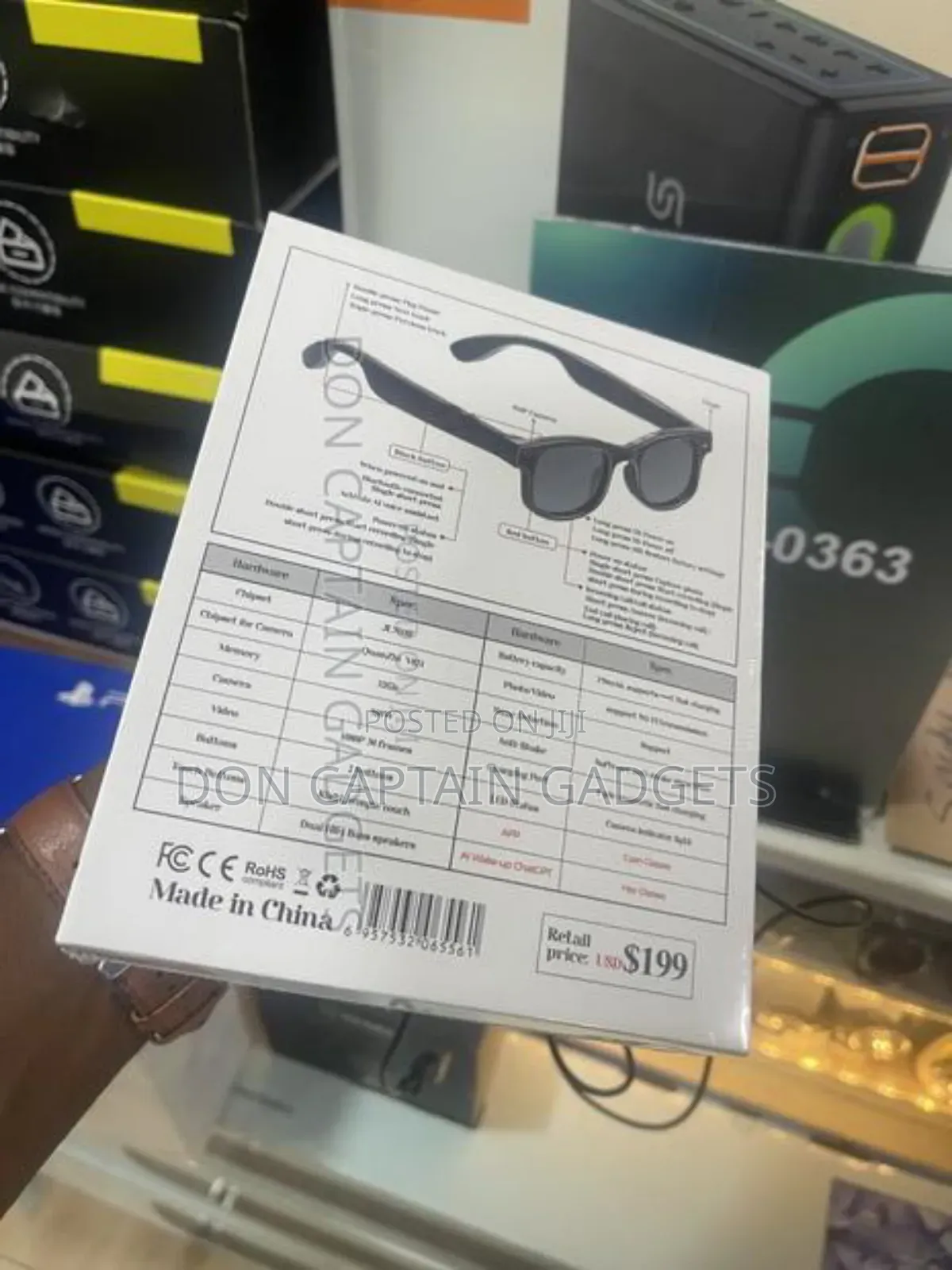Ai Smart Glasses With Camera Video Mp3 Calls