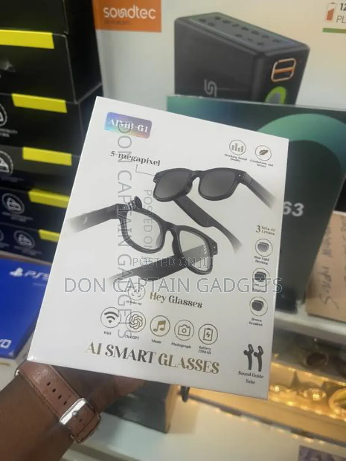 Ai Smart Glasses With Camera Video Mp3 Calls