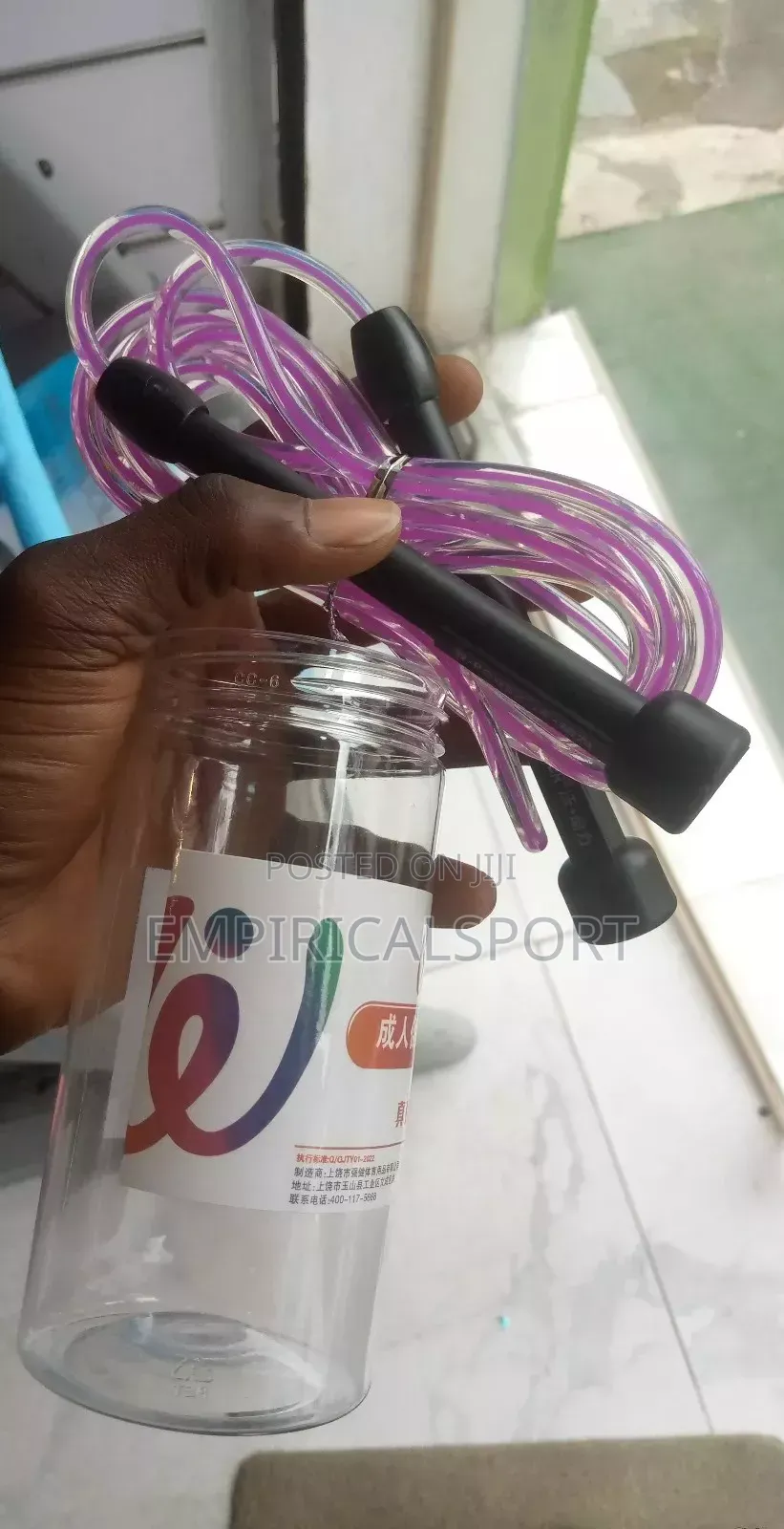 Lightweight Skipping Rope in a Cup