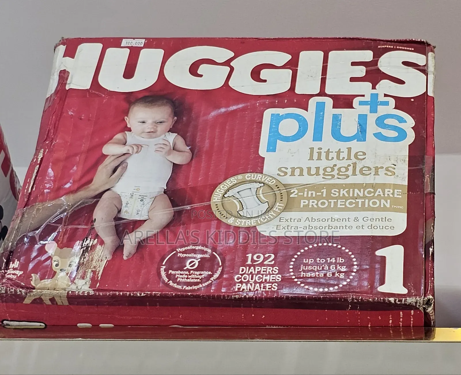 Huggies Little Snugglers Plus Diapers, Size 1