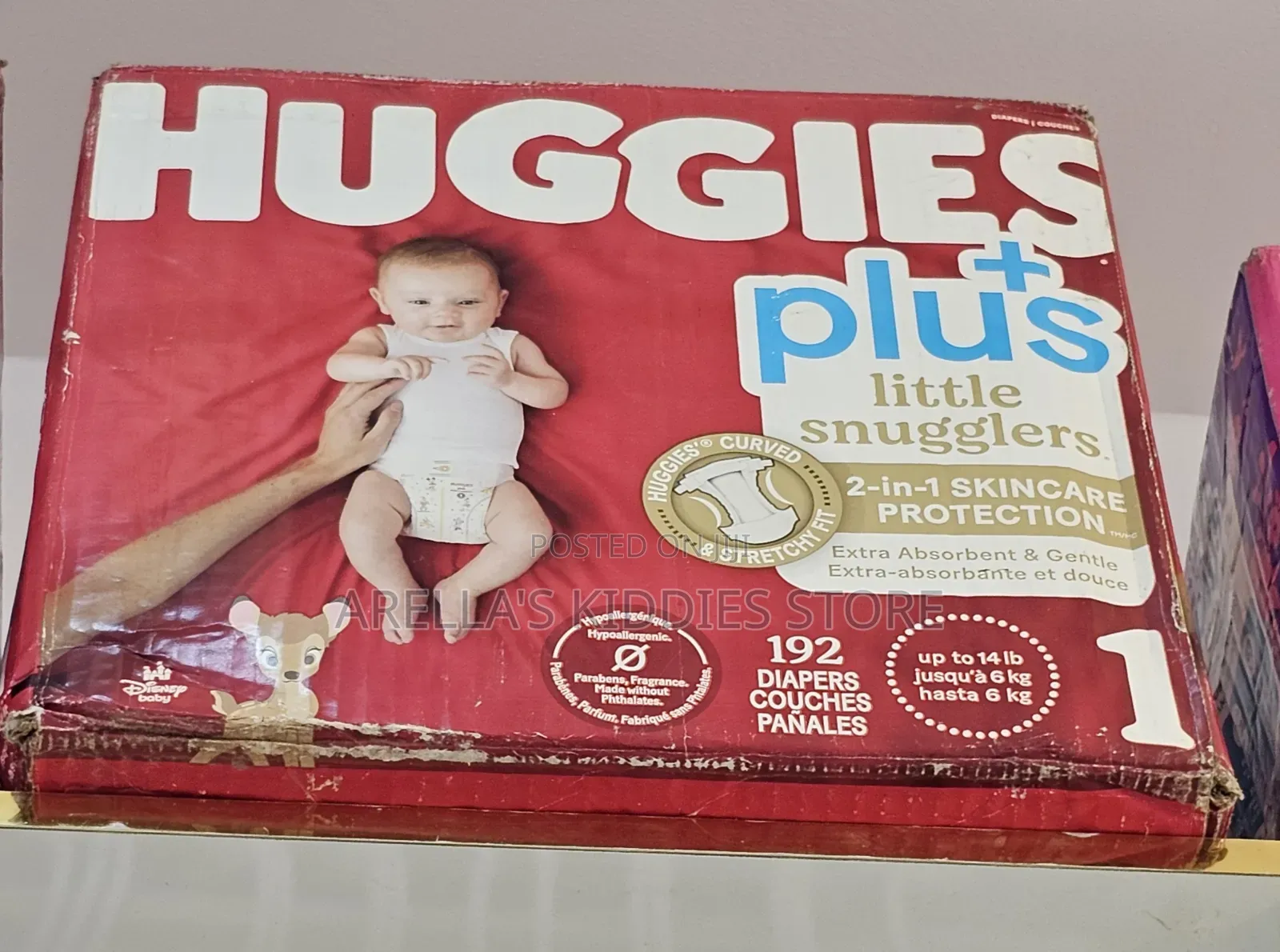 Huggies Little Snugglers Plus Diapers, Size 1