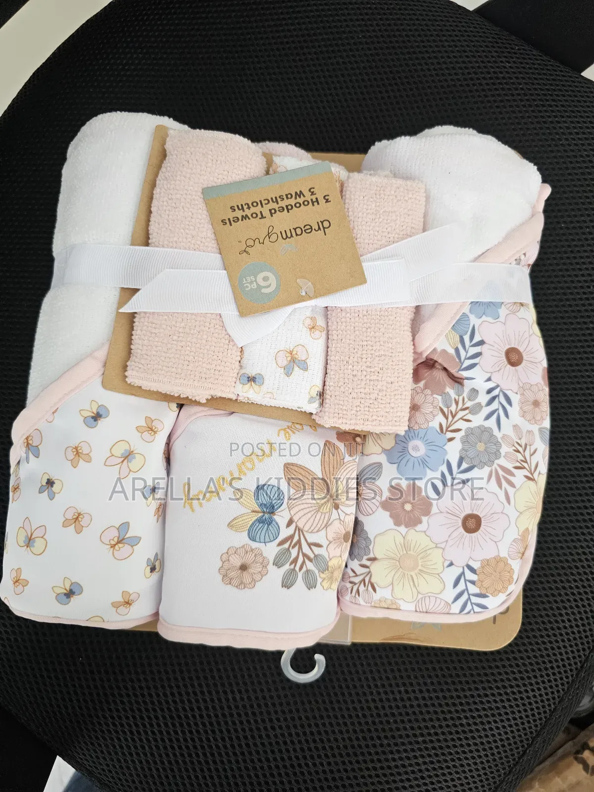 Six Piece Hooded Towel Washcloth Set