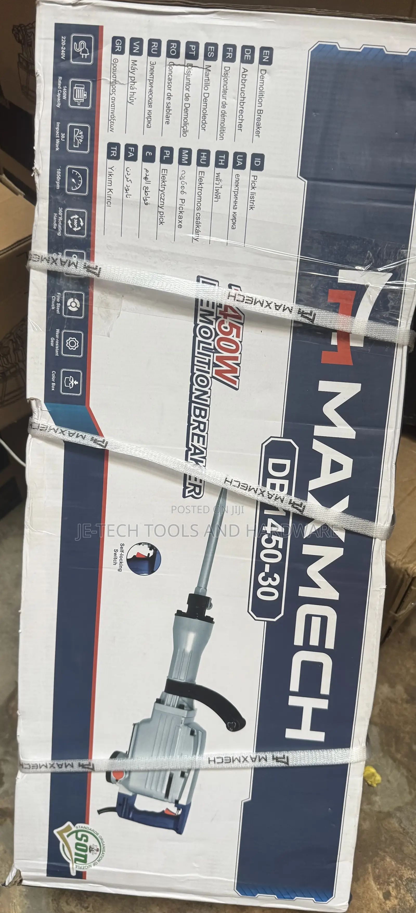 Maxmech Demolition Breaker, Model Db 1450-30.