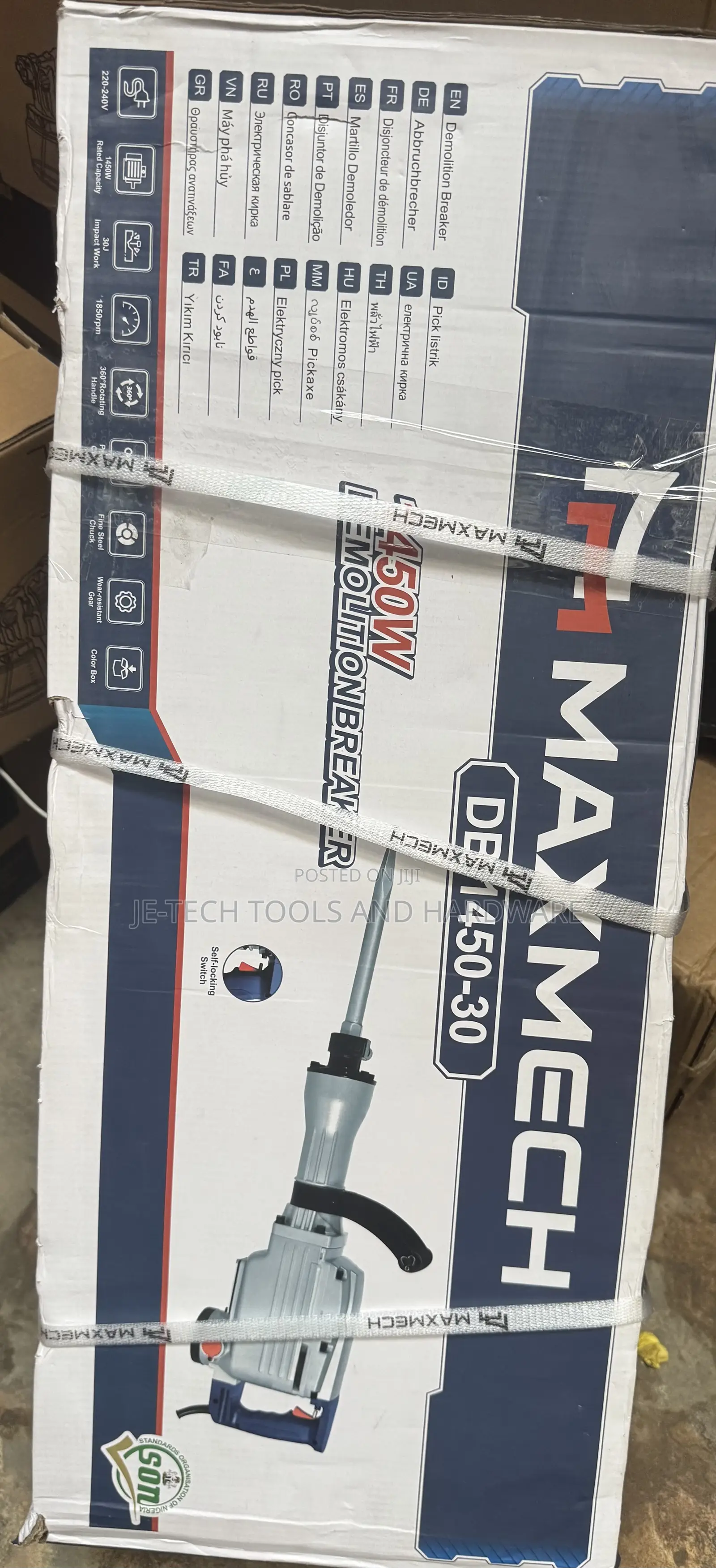 Maxmech Demolition Breaker, Model Db 1450-30.