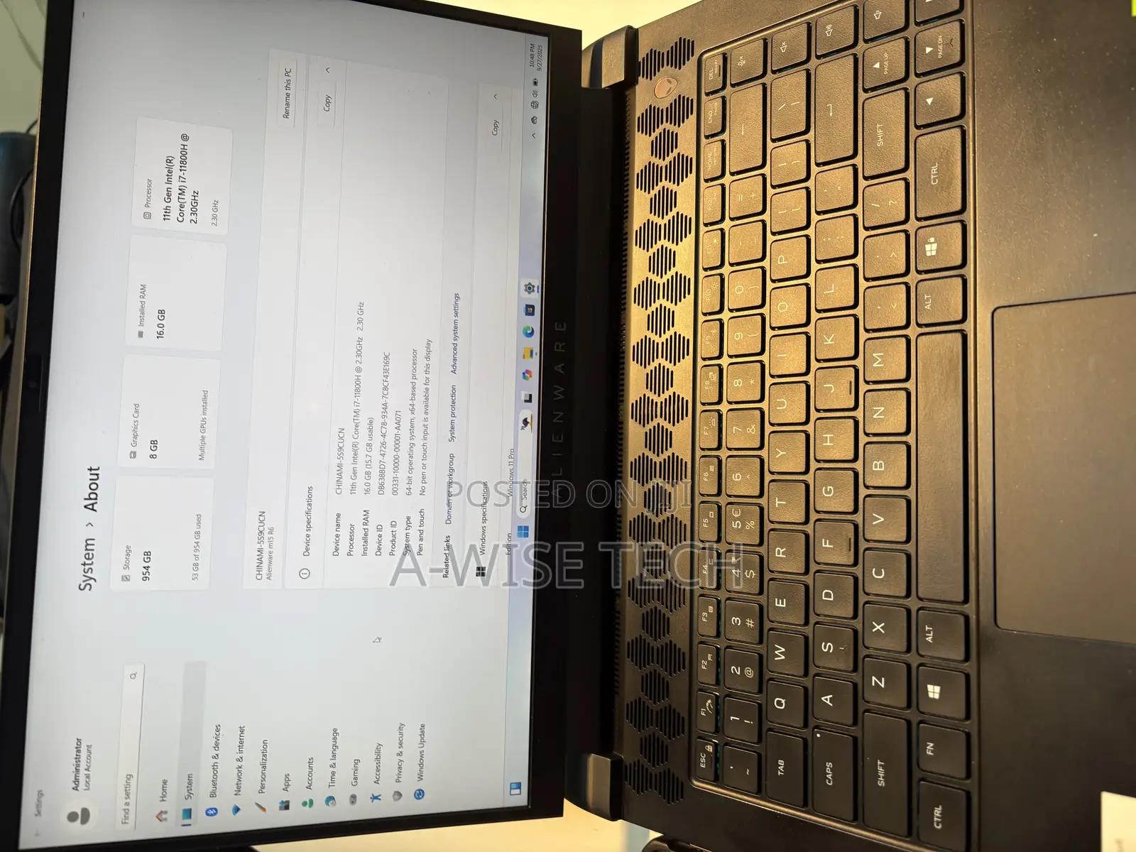Laptop Dell Alienware M15 R6 16GB Intel Core I7 SSD 1T