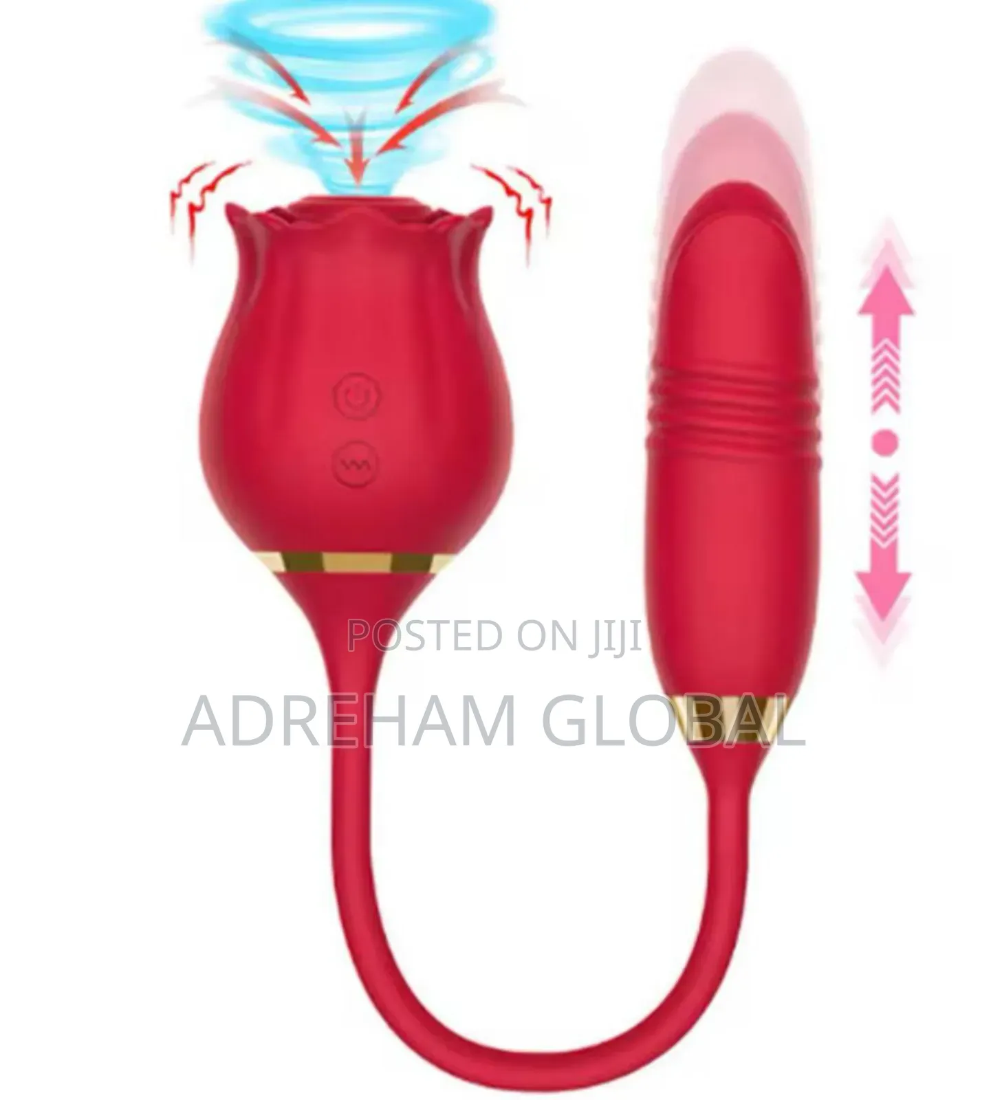 Rose Sucking Vibrator for Women Nipple Clit Stimulator Egg Dildo