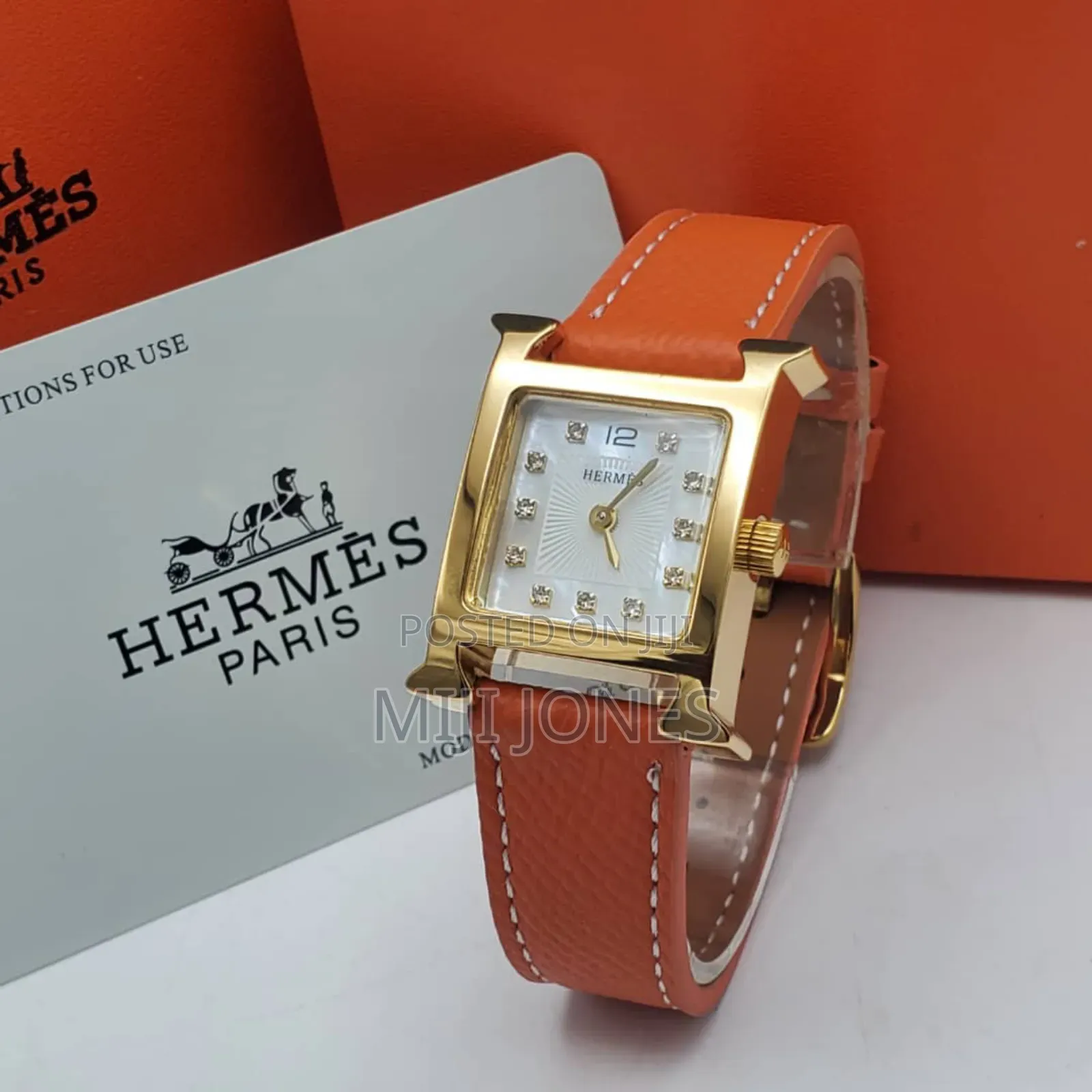 Hermès Women's Watch - Luxurious Leather Strap, Battery Powered*