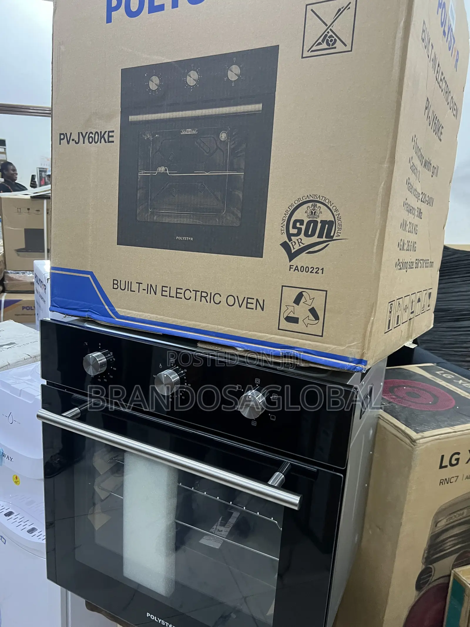 Original Polystar Built-in Electric Oven – 60l Capacity