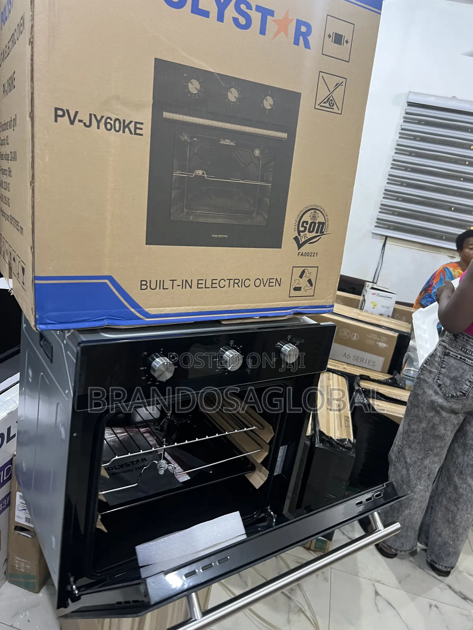 Polystar Pv-Jy60ke Built-in Oven – Multi Cooking Functions