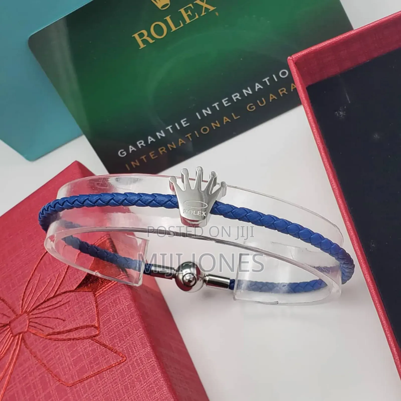 Rolex Leather Hand Band Unisex Boxed