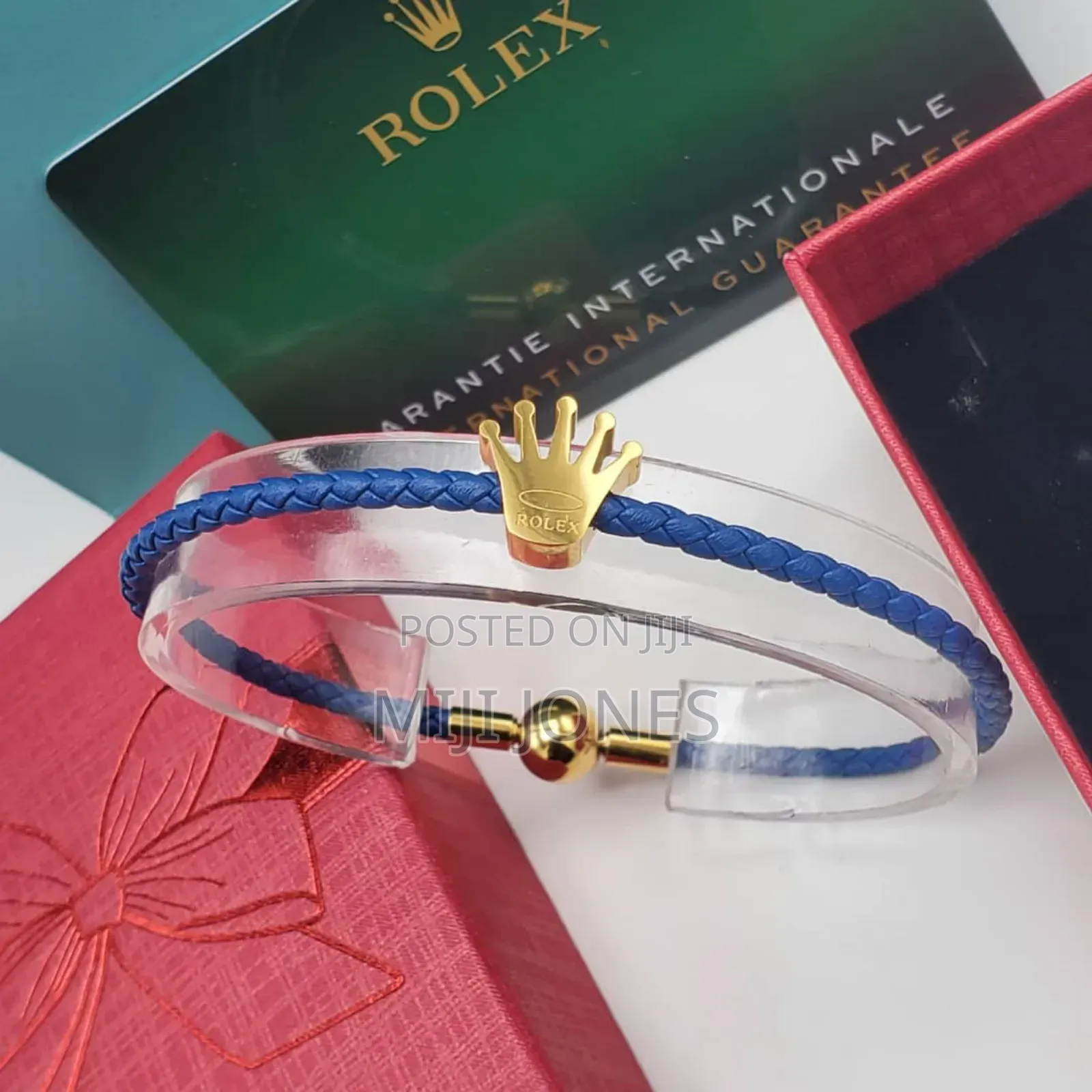 Rolex Leather Hand Band Unisex Boxed