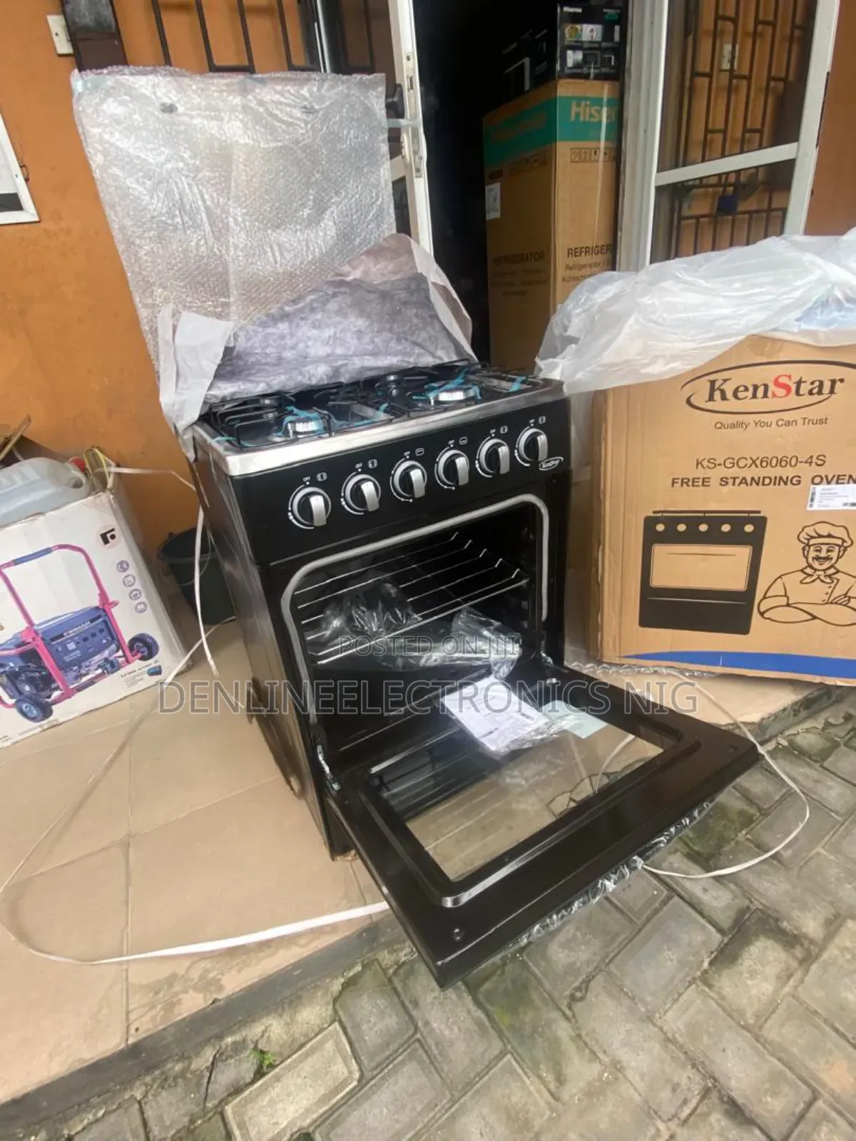 Kenstar 60 by 60 Four Burners Standing Cooker With Oven and Grill .