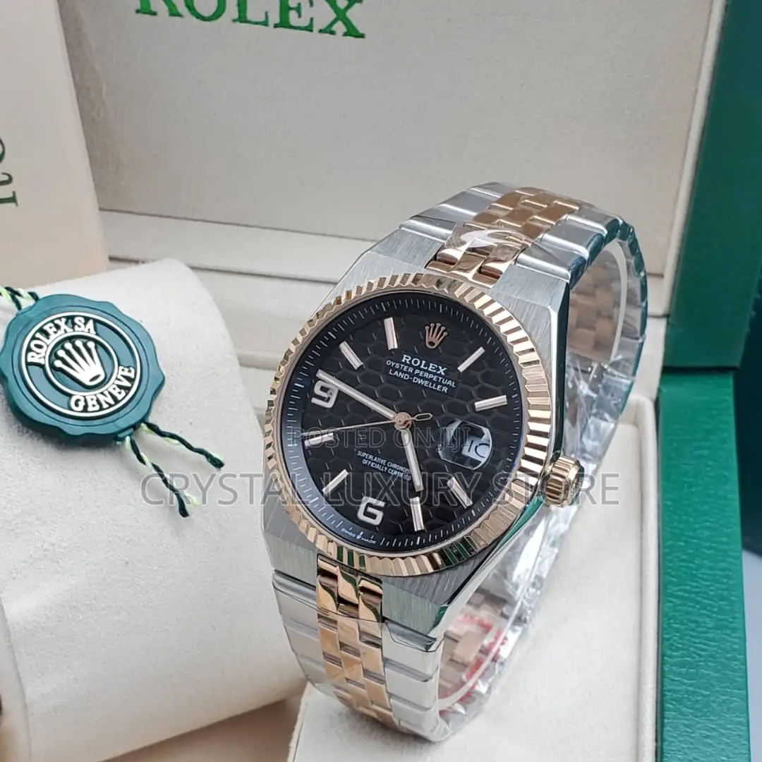 Rolex Quality Luxury Men Dweller Chain Strap Wristwatch