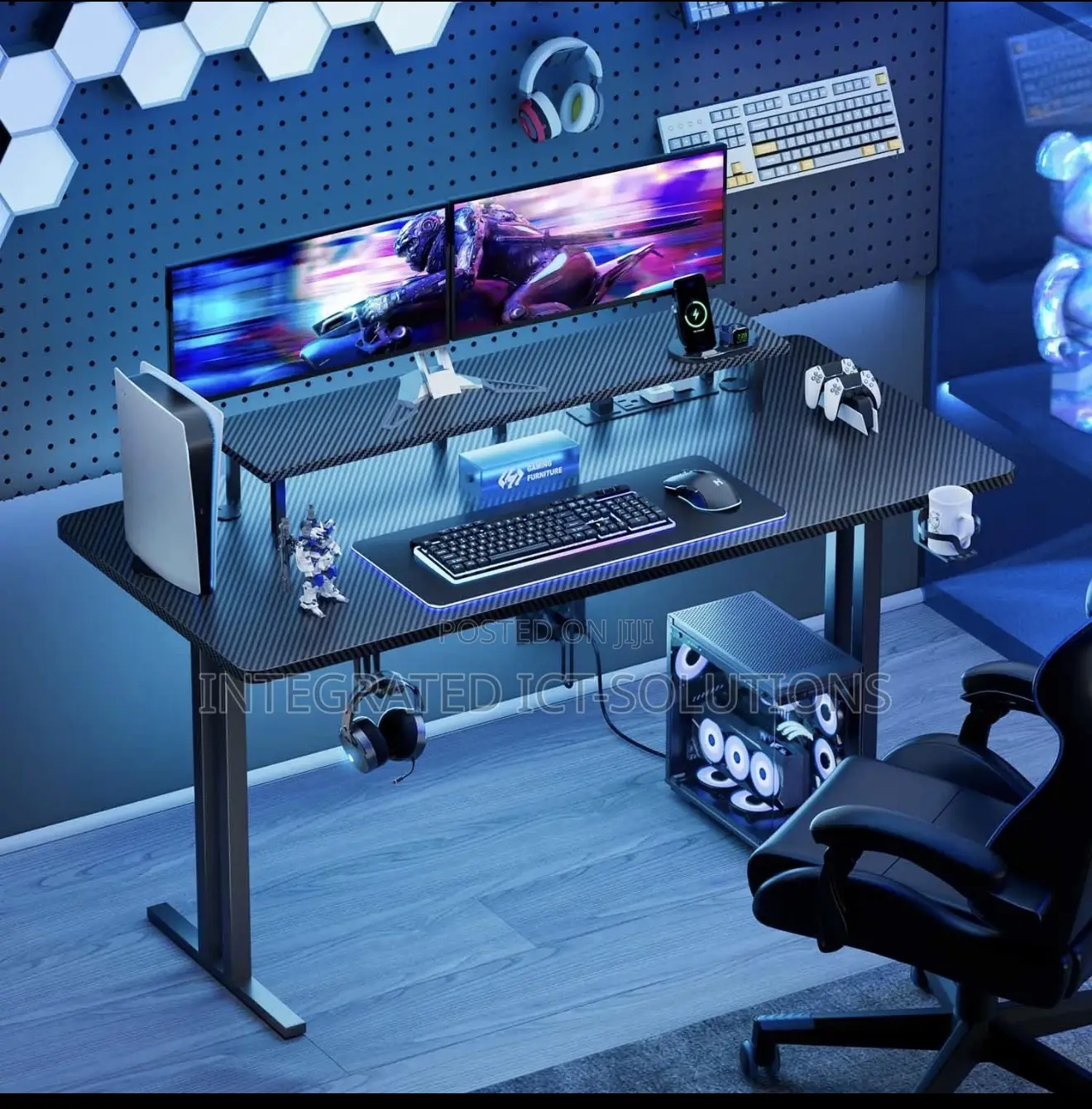 Gaming Table With Monitor Stand