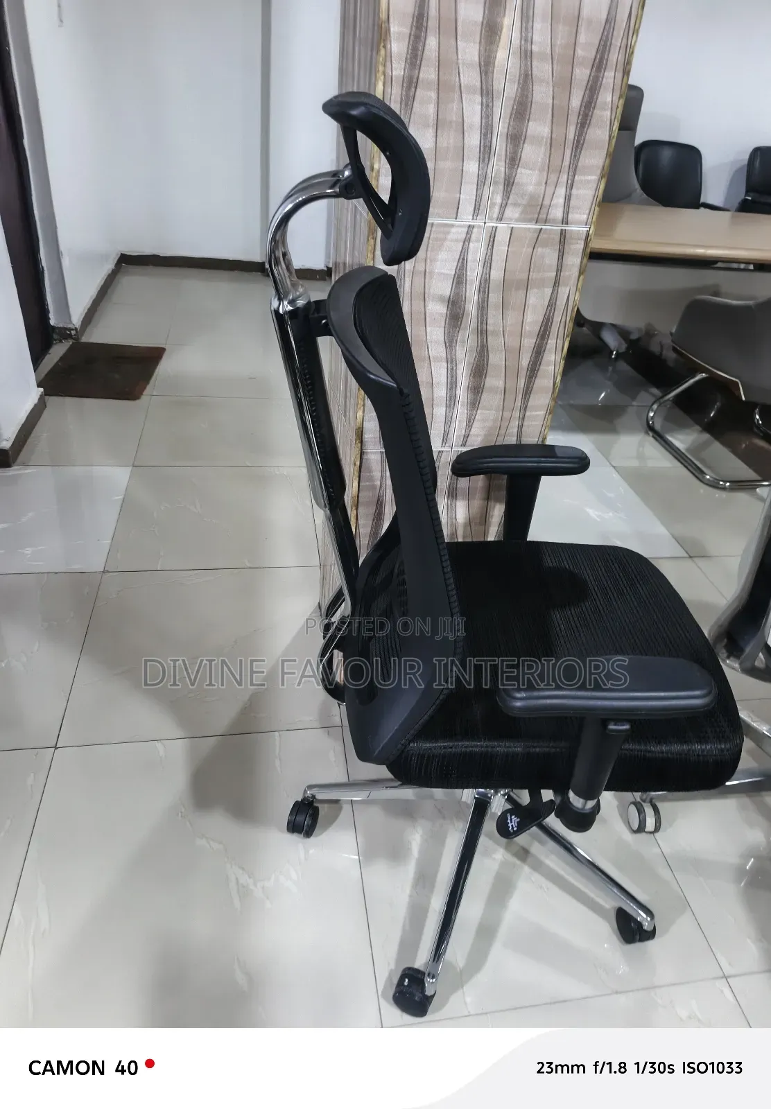 Butterfly Reclining Full Mesh Office Chair Stainless Steel Back Design