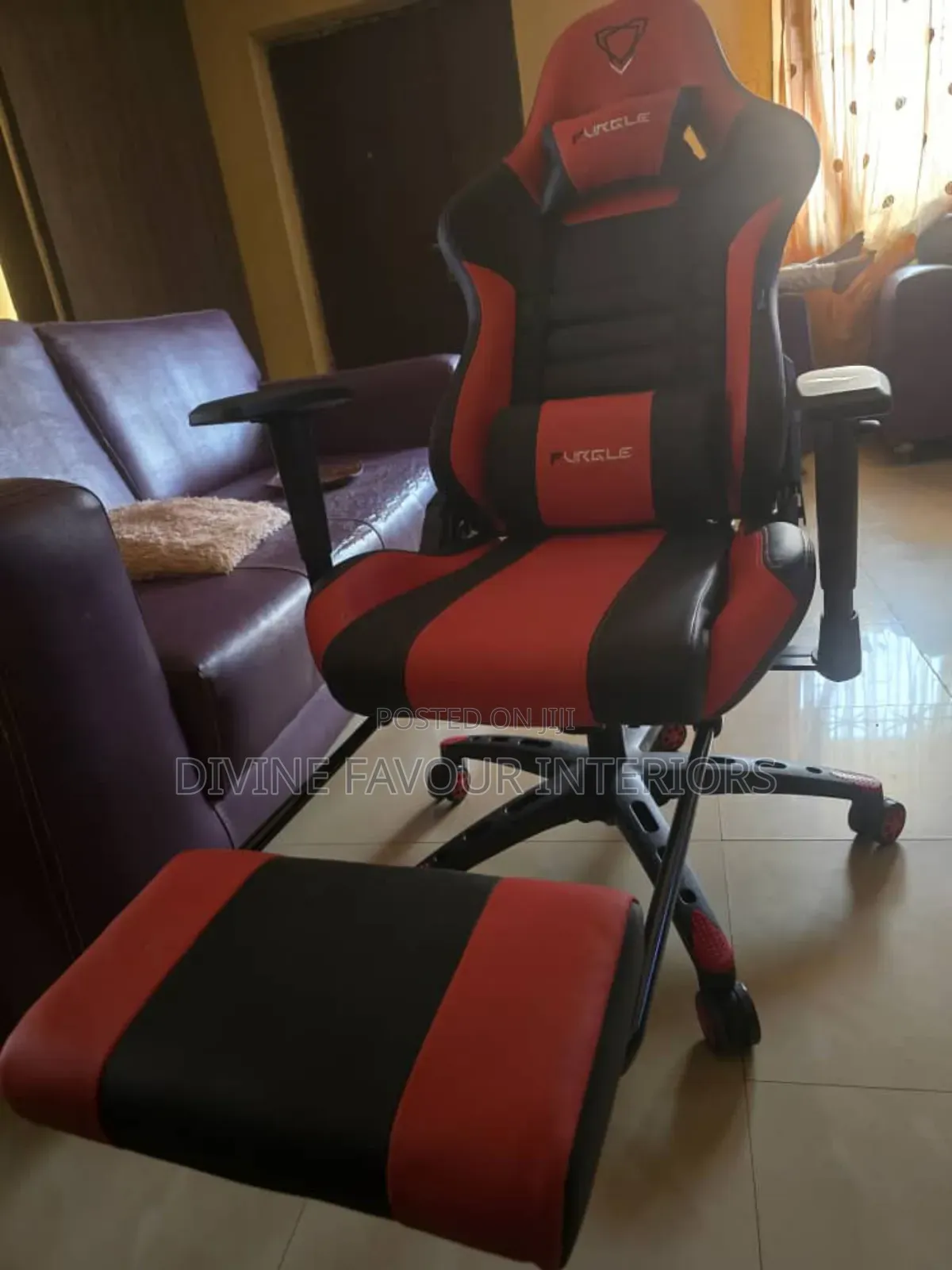 Ergonomic Home Office Gaming Chair -Red Black