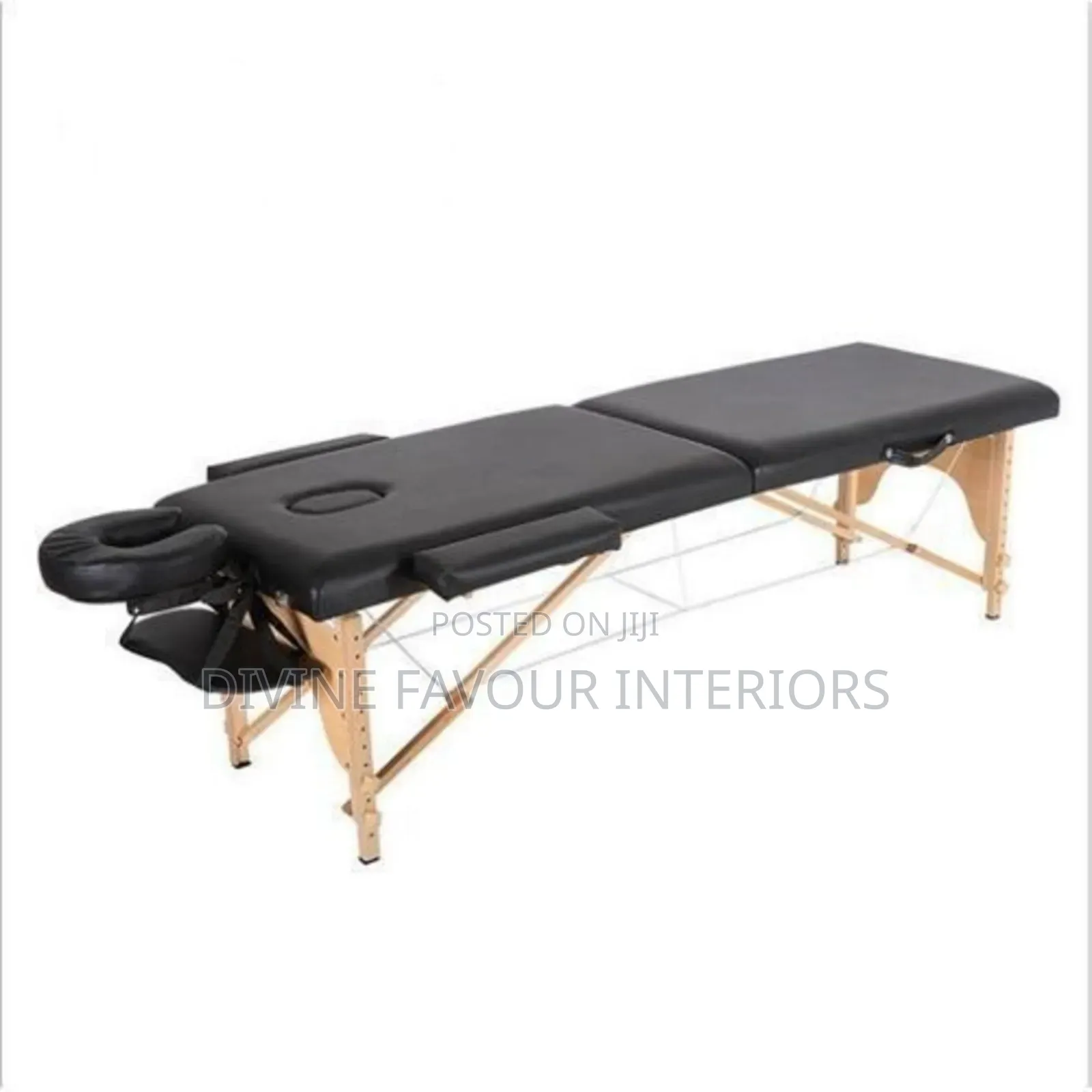 Folding Massage Table/Bed - Black