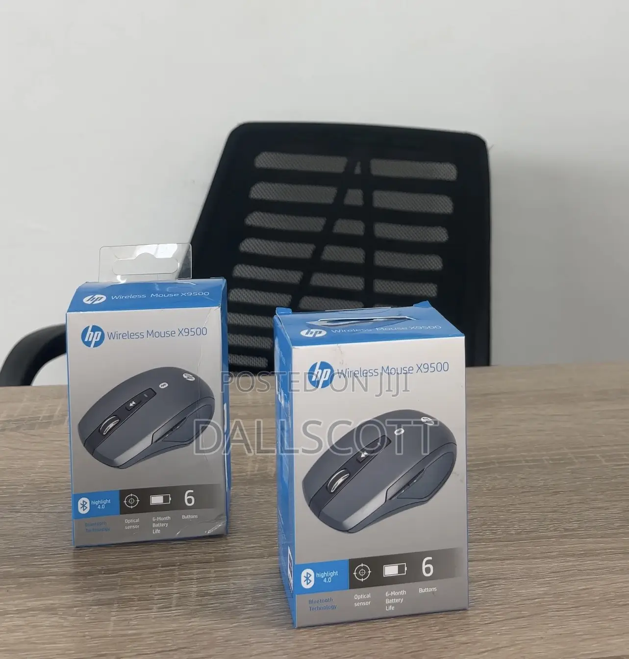 Hp Wireless Mouse X9500 - Bluetooth, 6 Buttons, 6-Month Battery Life