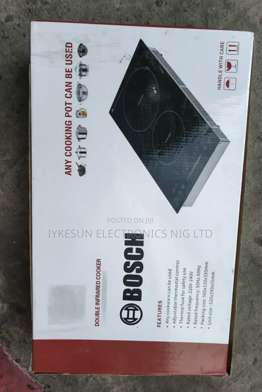 Original Bosch 2 Electric Built-in Cooker Automatic Control Burners