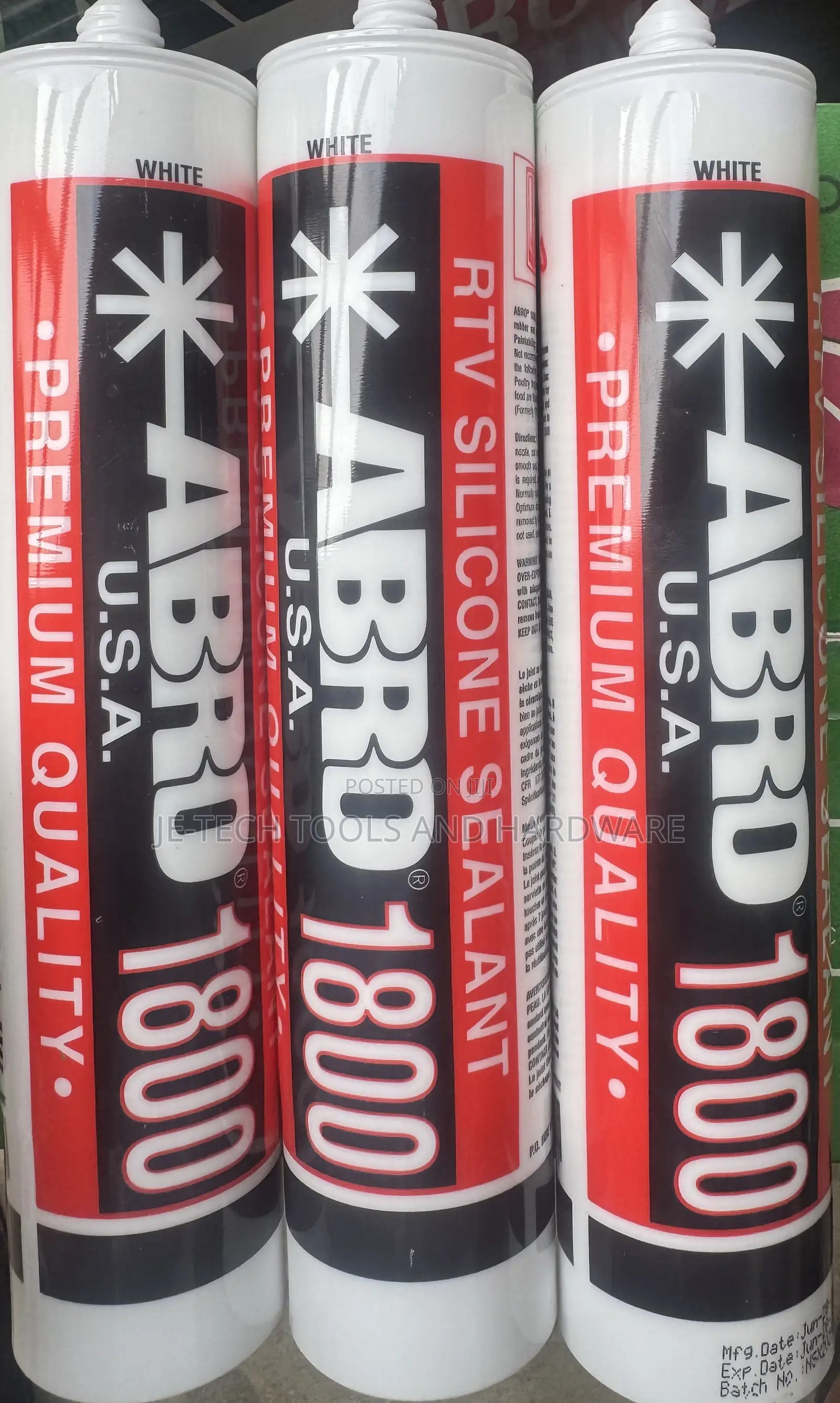Abro 1800 Silicone Sealant.