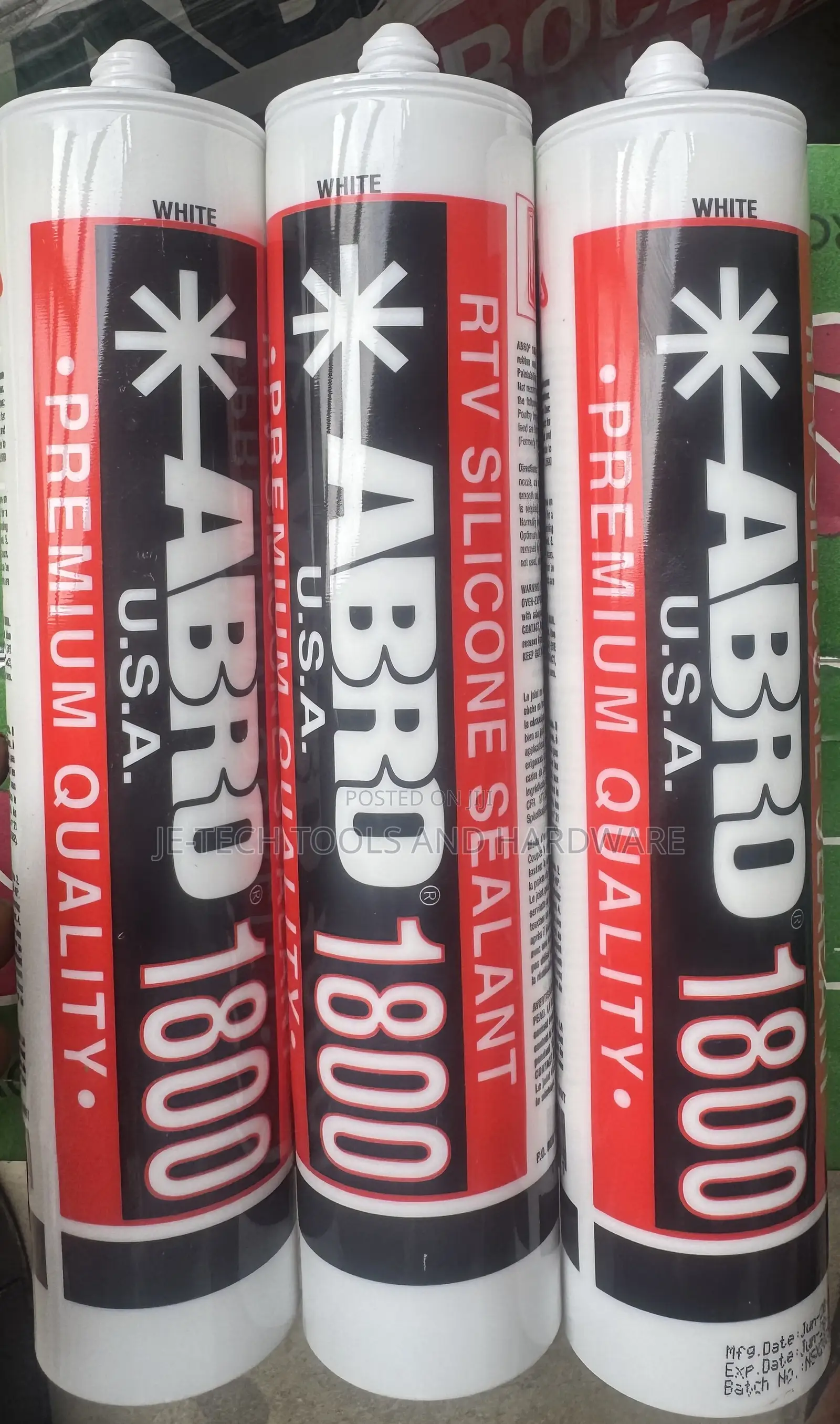 Abro 1800 Silicone Sealant.