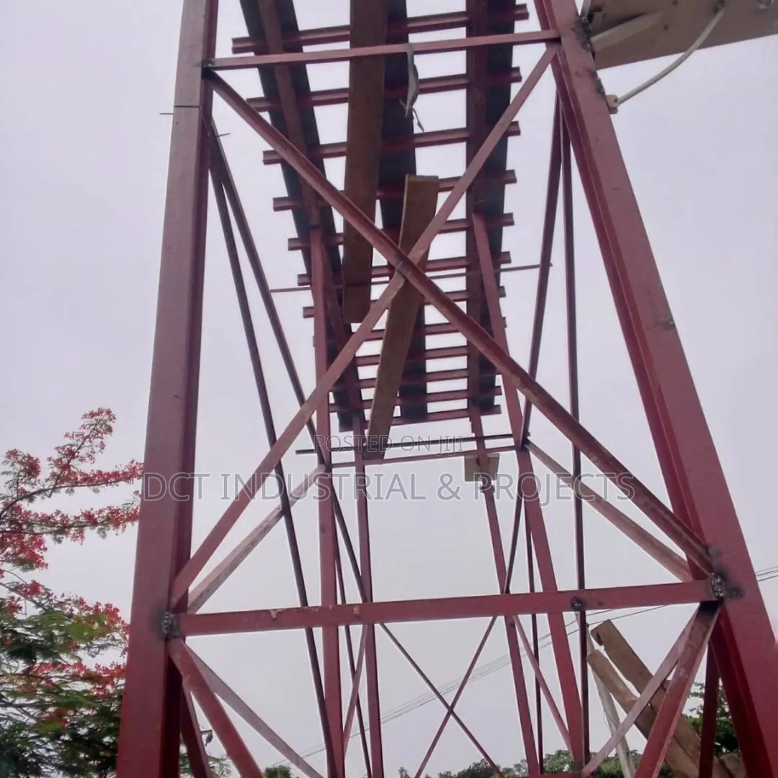 Water Tank Stanchion / Tank Scaffold Construction