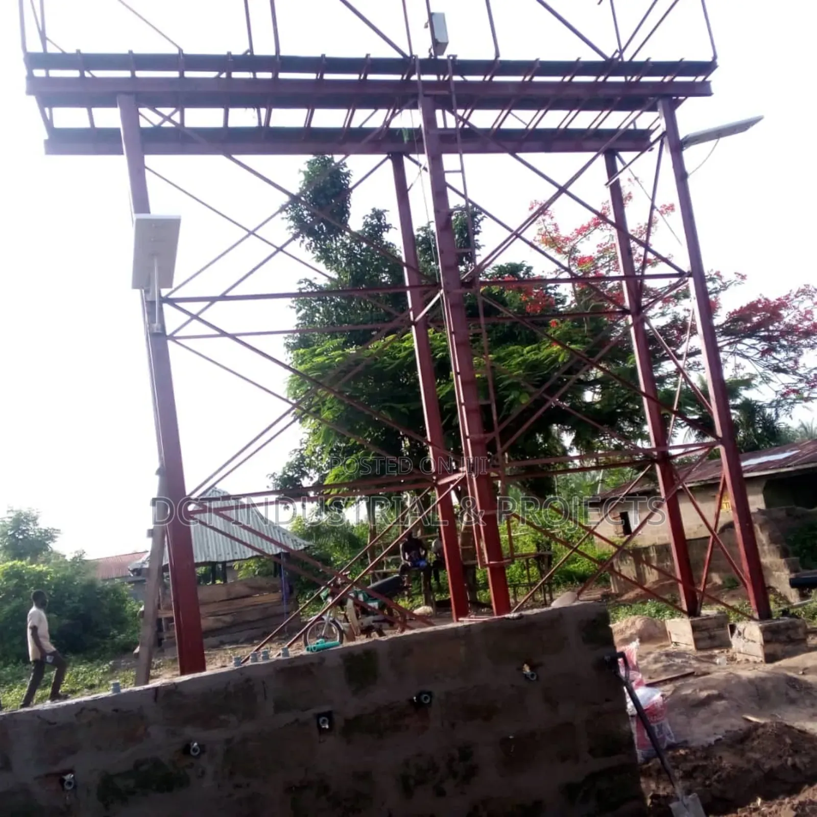 Water Tank Stanchion / Tank Scaffold Construction