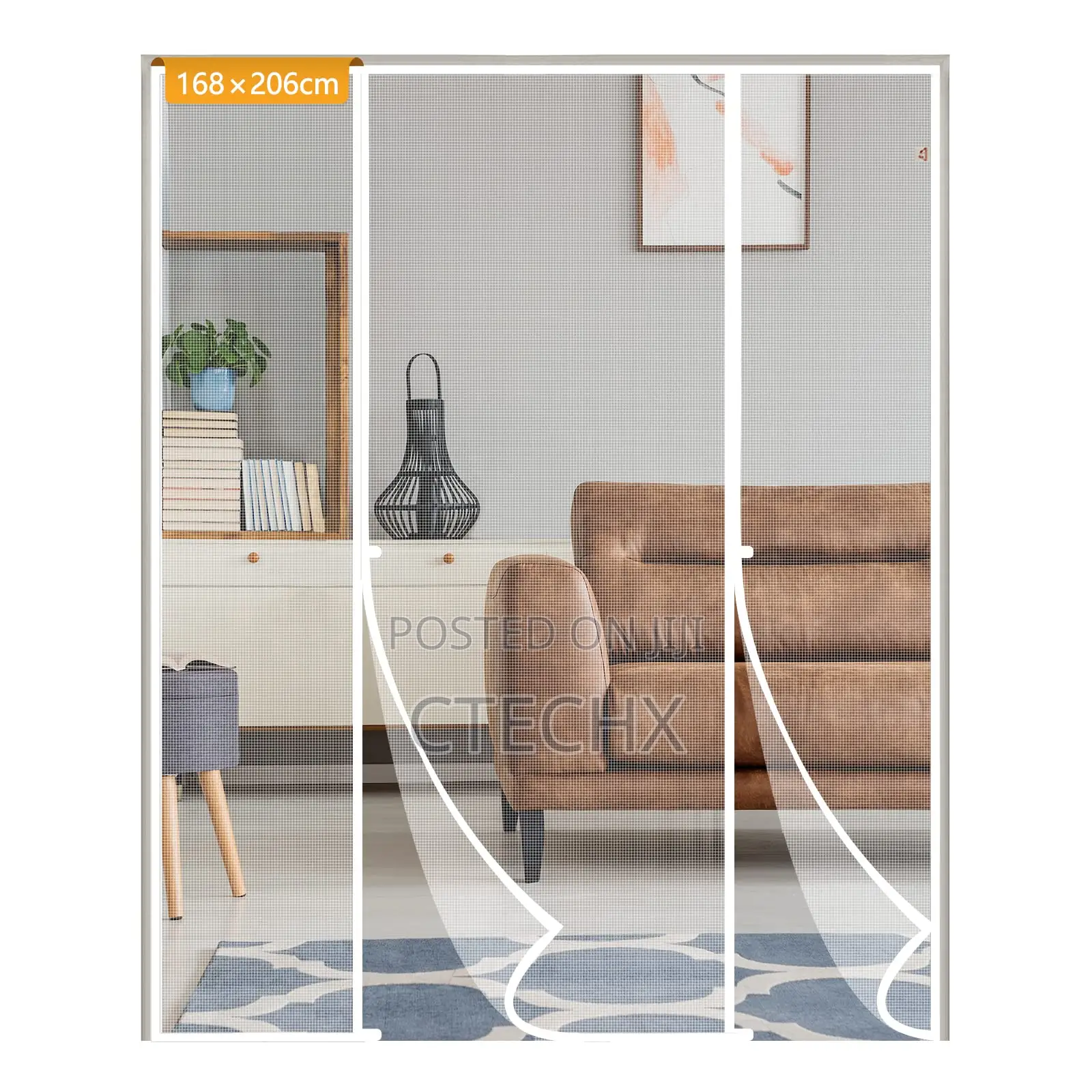 Yotache Fly Screen Door 168 X 206 Cm. White