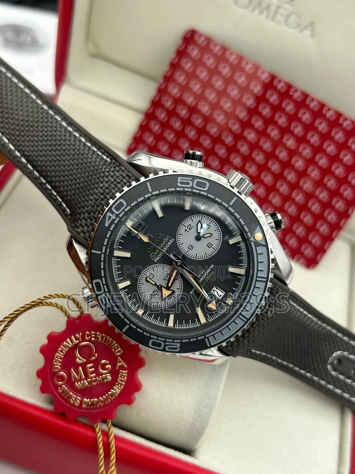 High Grade Aaa Watch Omega Chronograph Genuine Leather Battery π