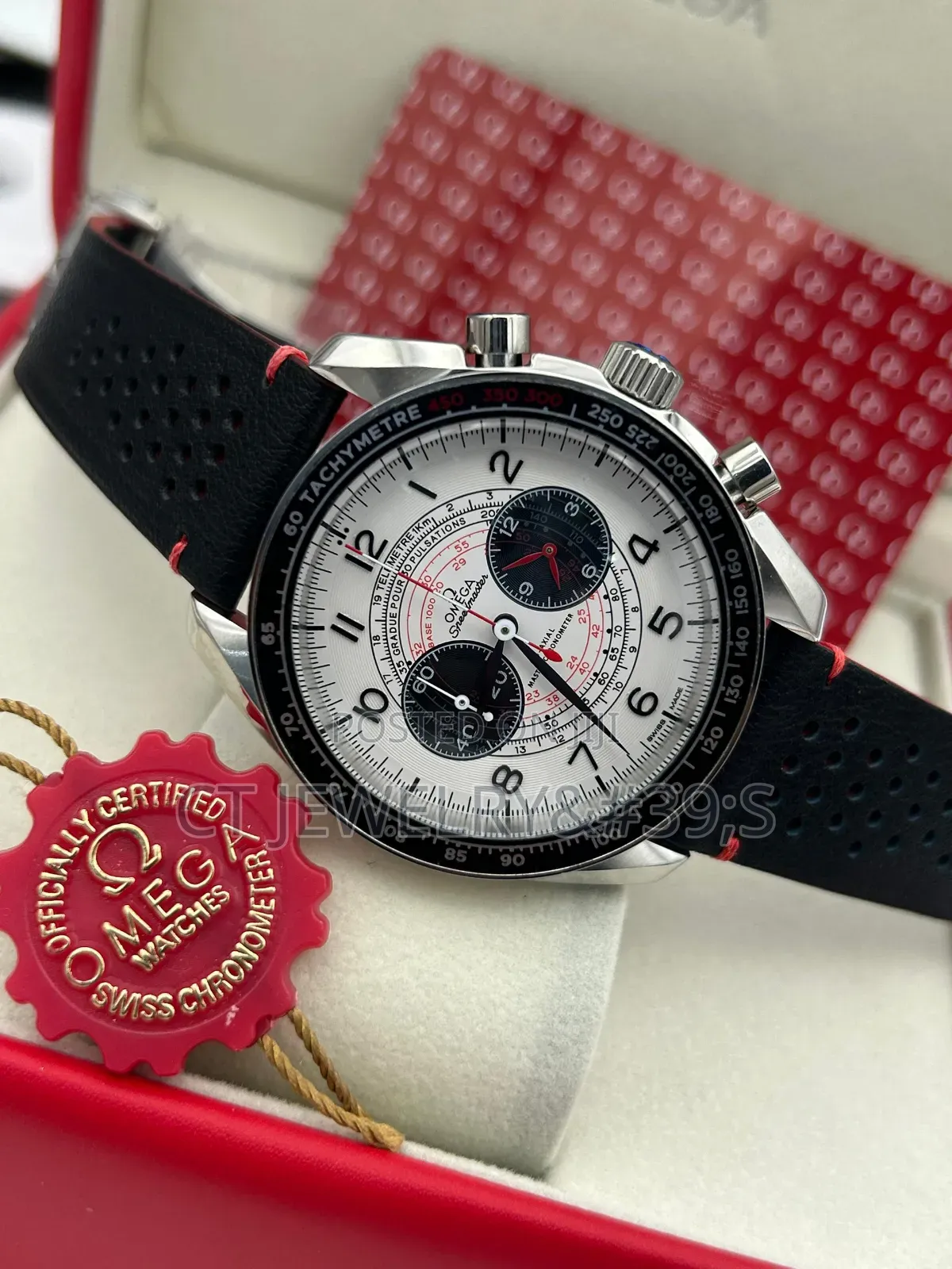High Grade Aaa Watch Omega Chronograph Genuine Leather Battery π