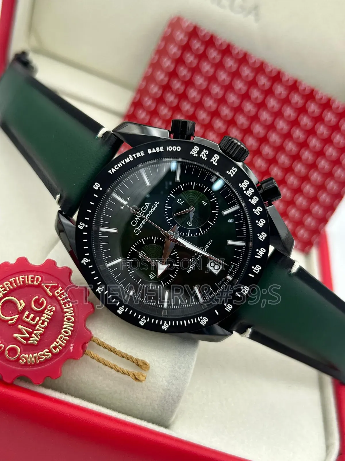 High Grade Aaa Watch Omega Chronograph Genuine Leather Battery π