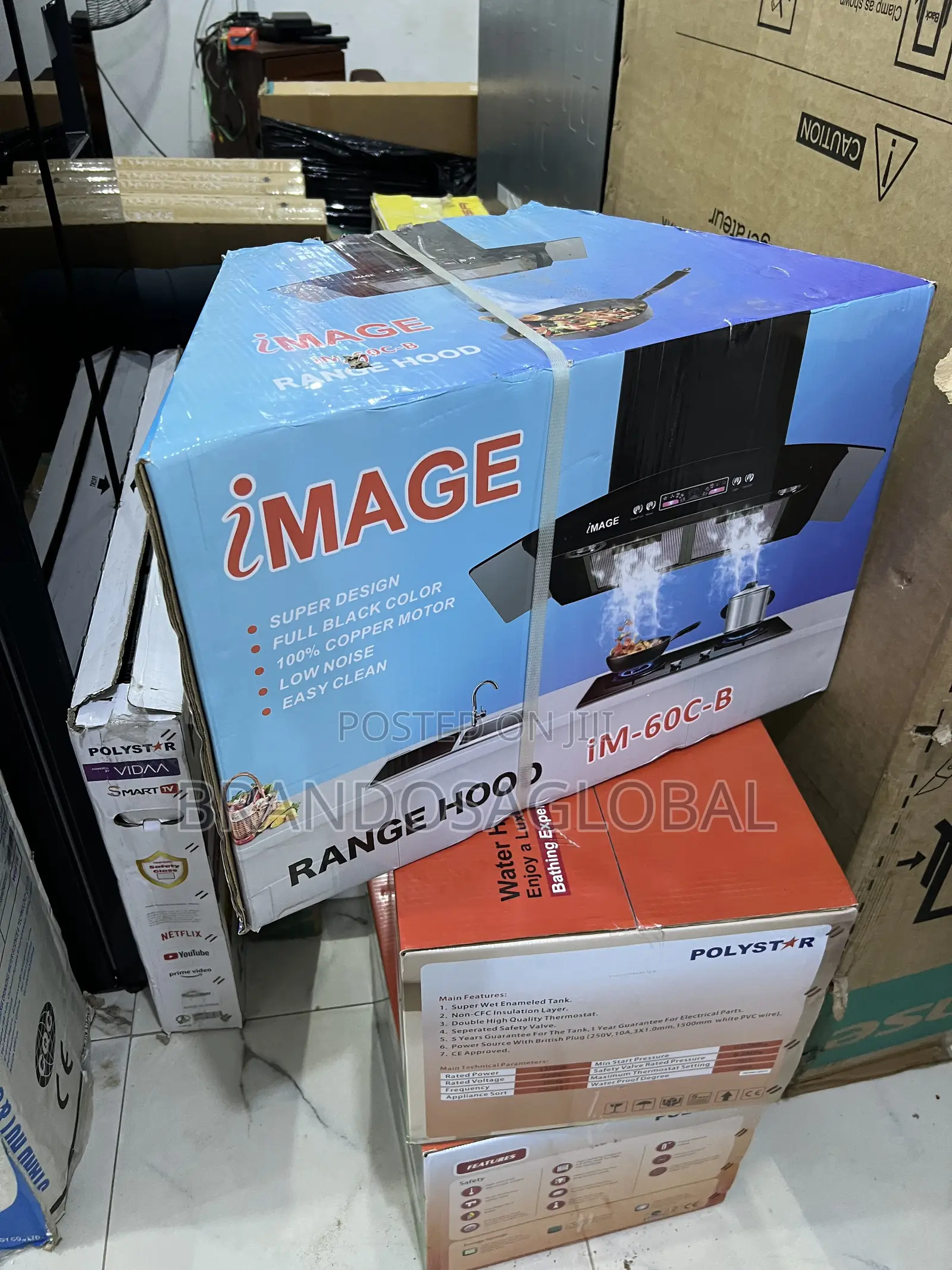 Image 60cm Chimney Cooker Hood Im60c-B – Powerful