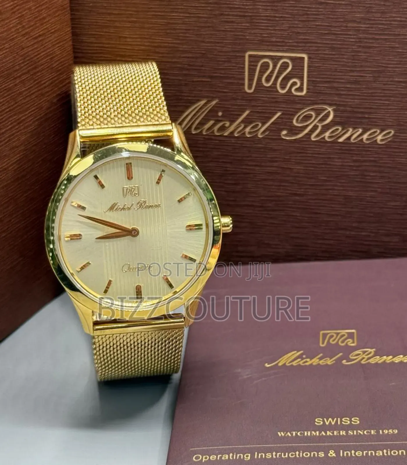 Original Michael Renee Gold Stainless Steel Quartz Watch