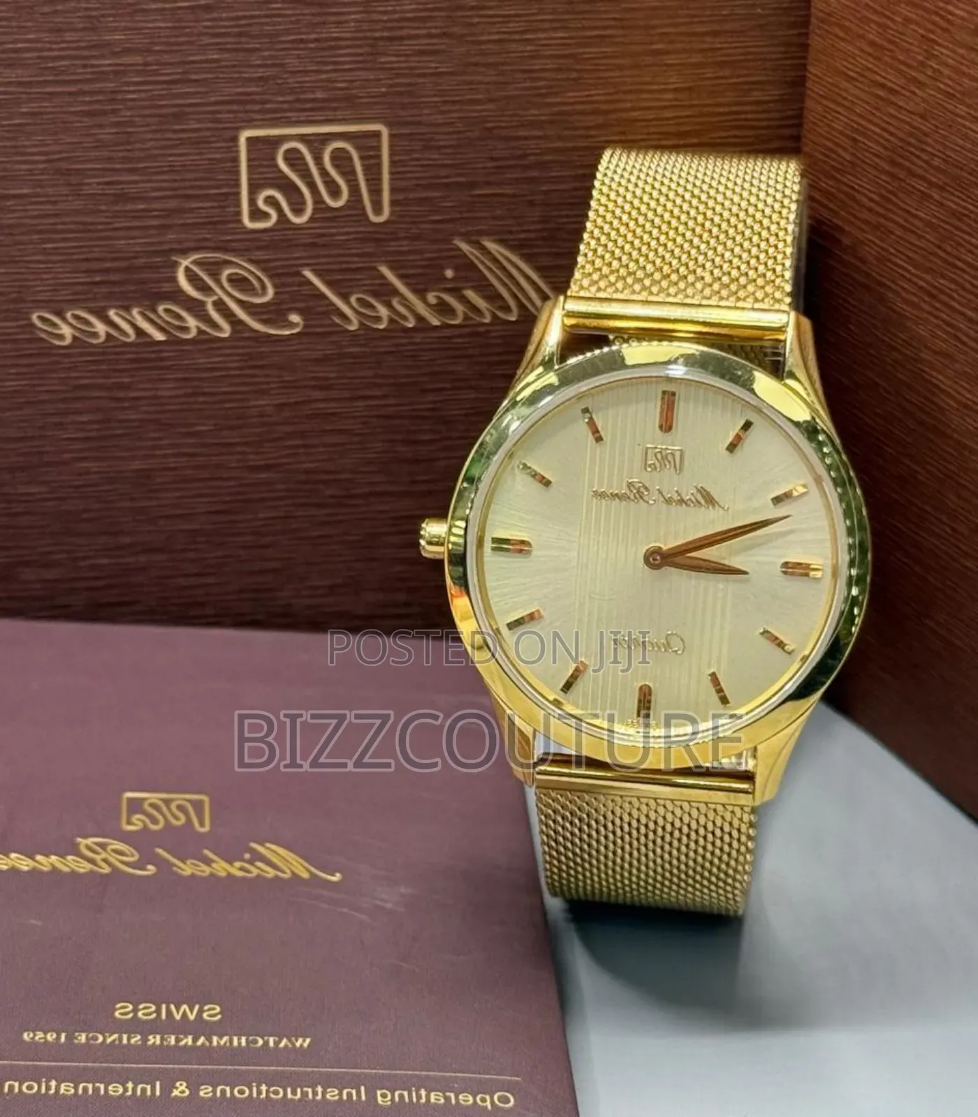 Original Michael Renee Gold Stainless Steel Quartz Watch