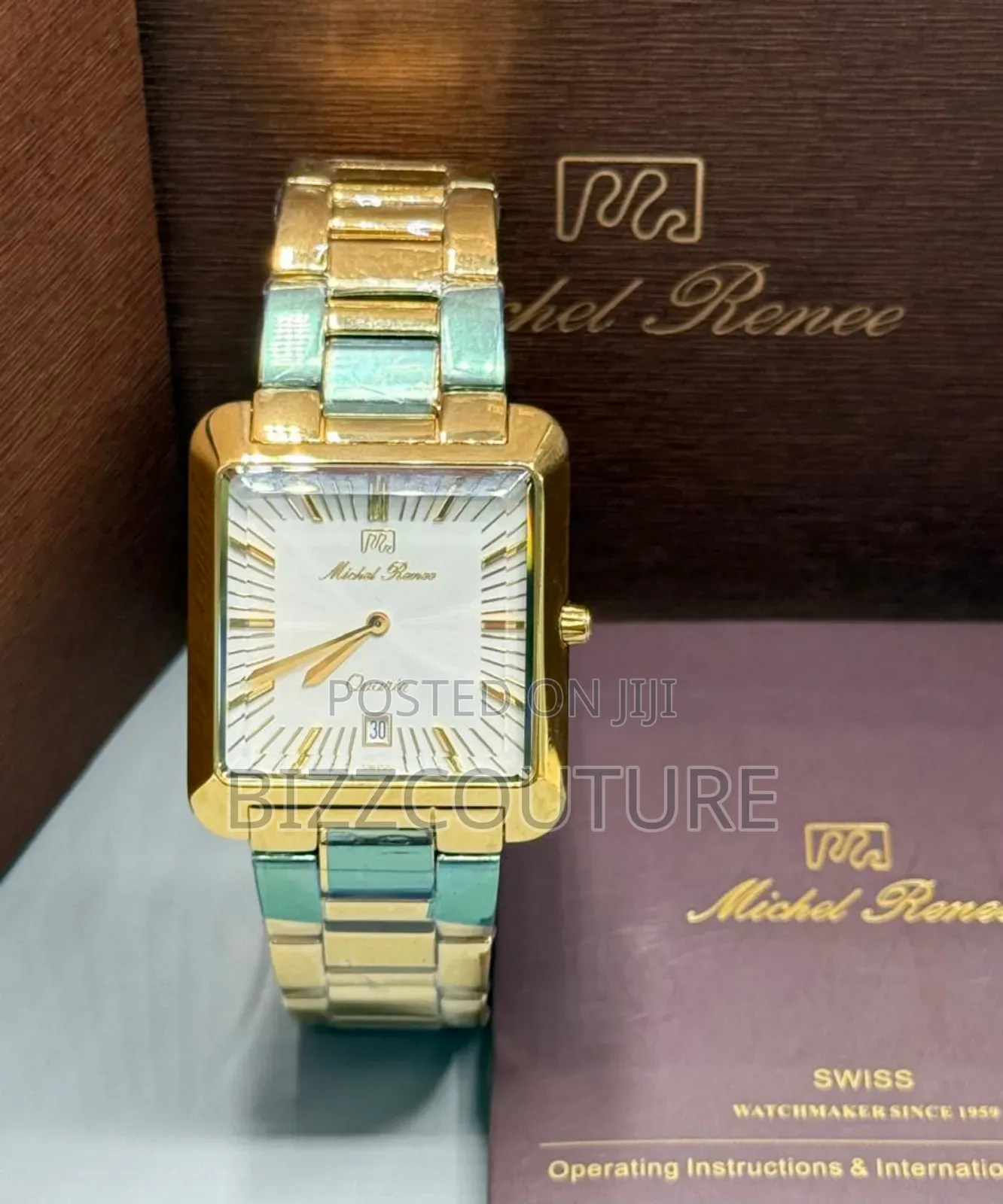 Original Michel Renee Gold Stainless Steel Quartz Watch