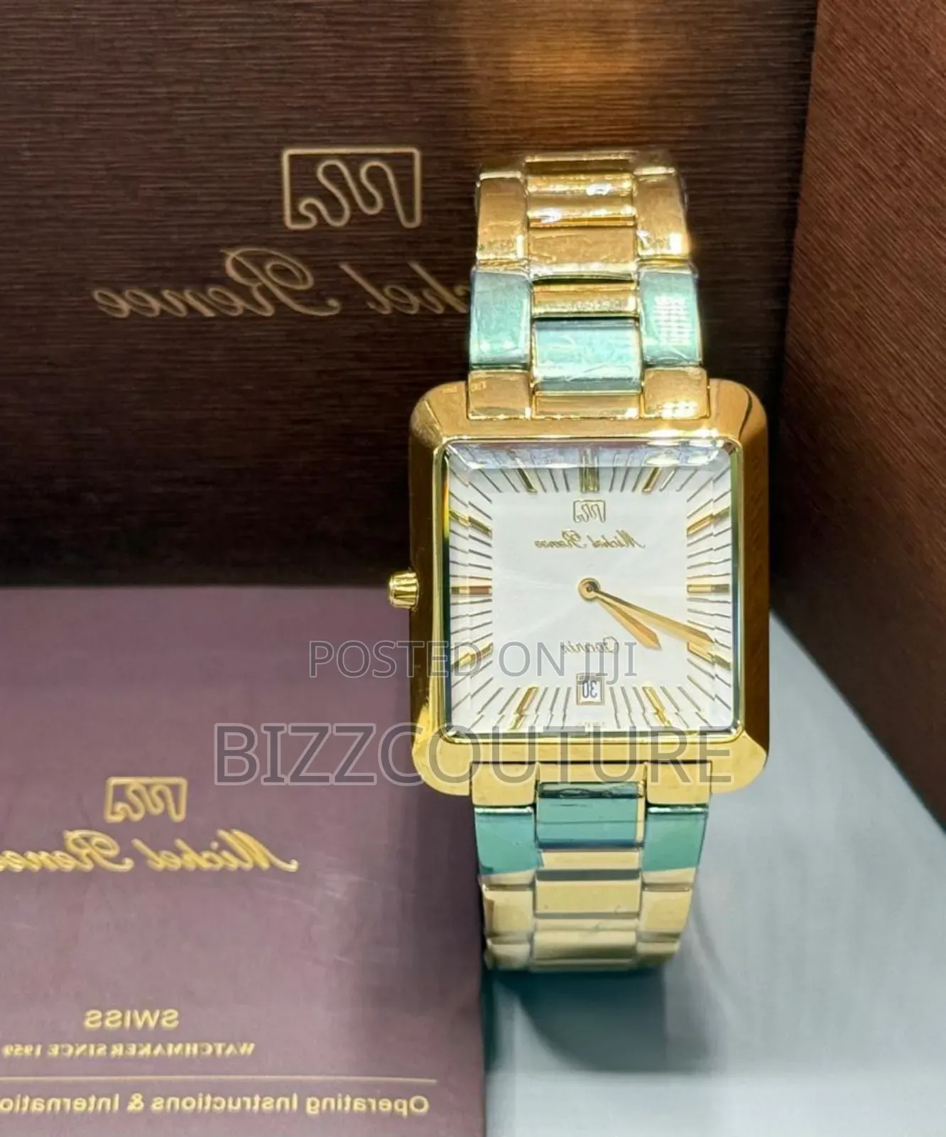 Original Michel Renee Gold Stainless Steel Quartz Watch