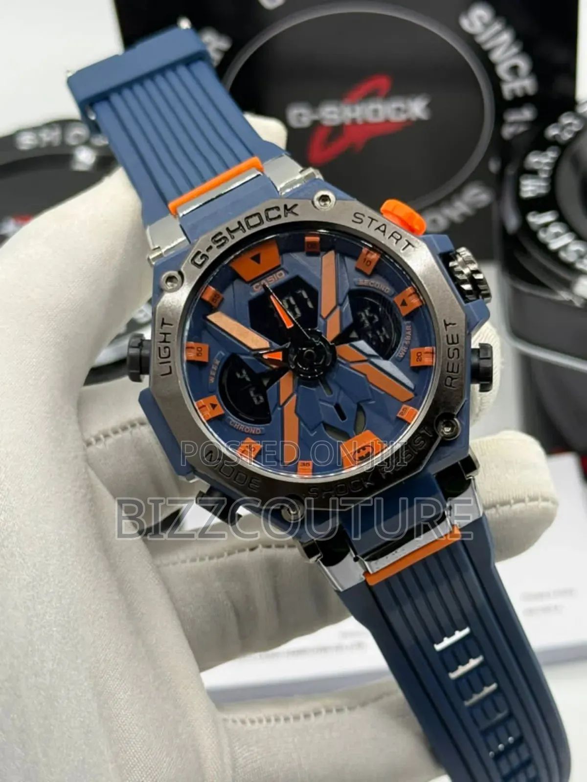 Original G-Shock Casio Blue Rubber Strap Quartz Watch