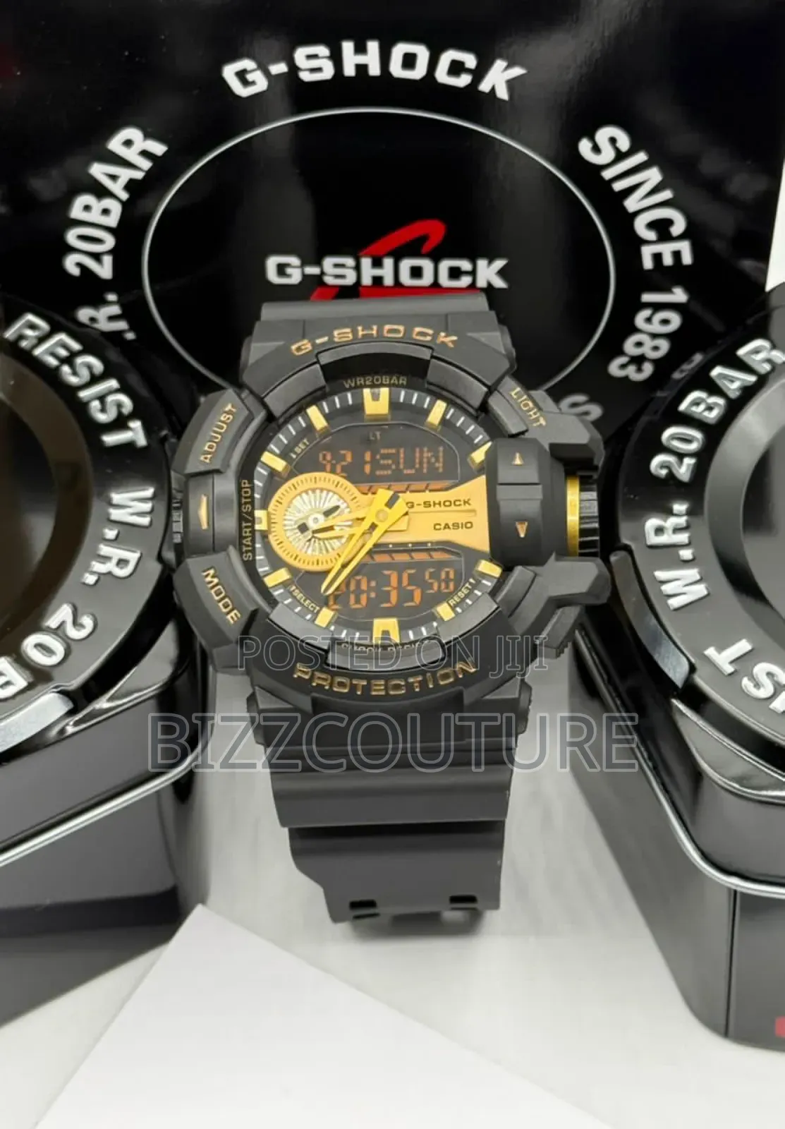 Original G-Shock Black Rubber Strap Calendar Watch