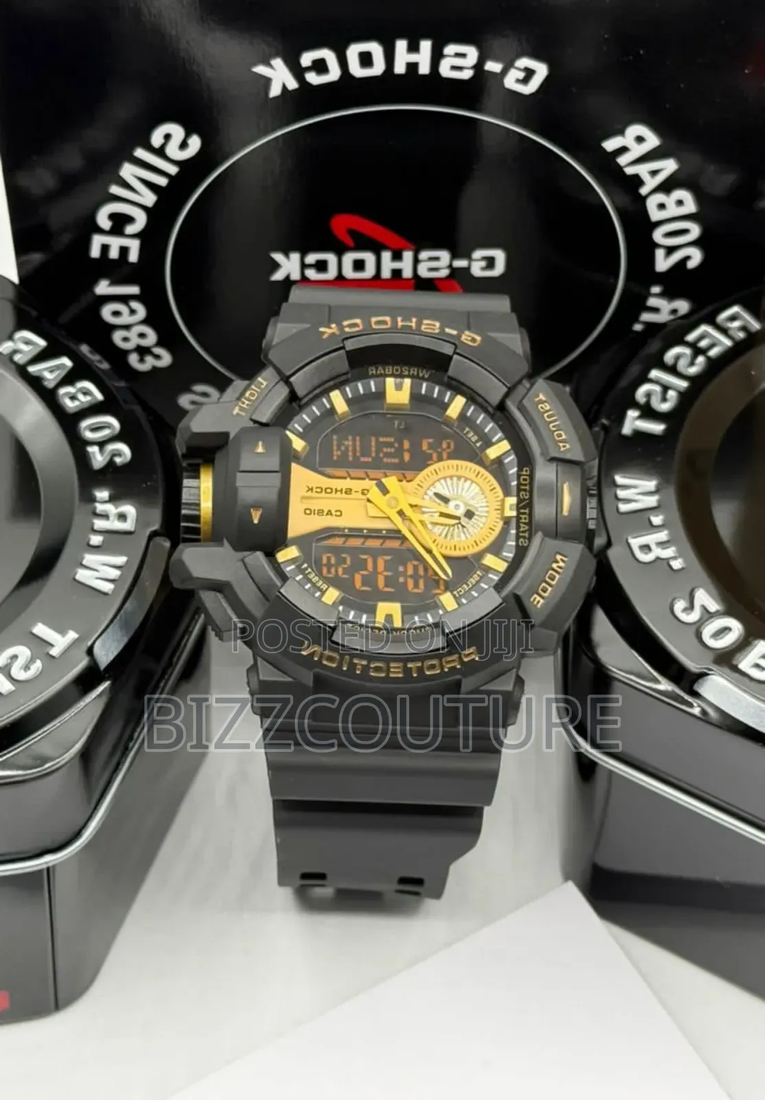 Original G-Shock Black Rubber Strap Calendar Watch