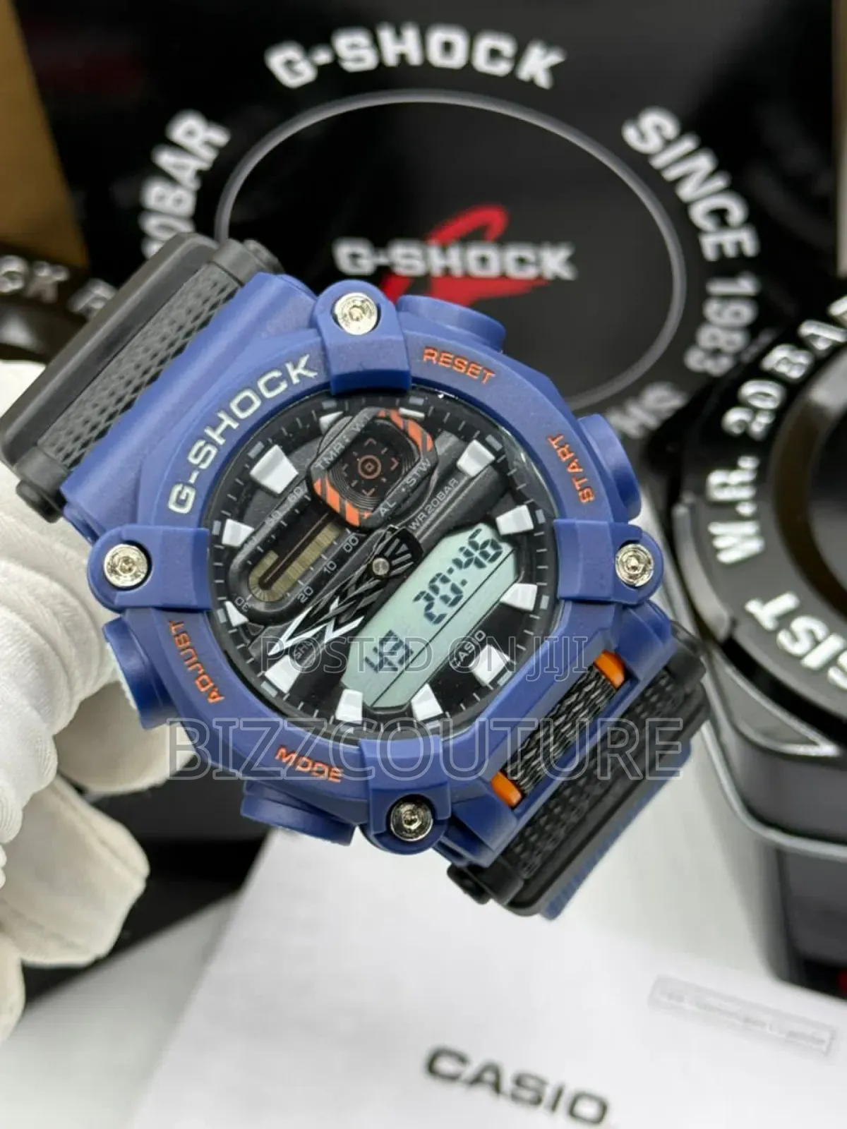 Original G-Shock Black Rubber Strap Quartz Watch