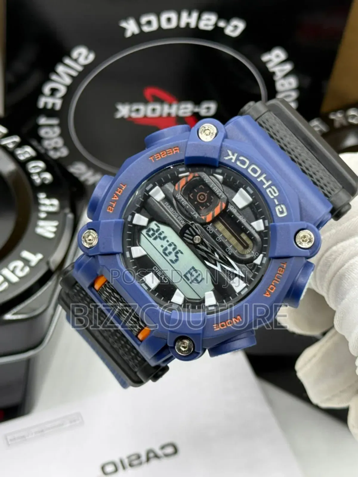 Original G-Shock Black Rubber Strap Quartz Watch