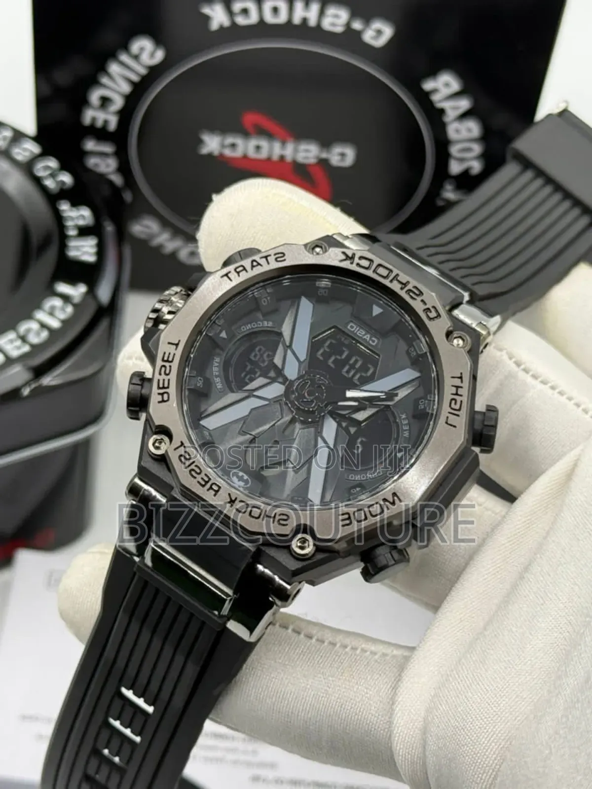 Original G-Shock Black Rubber Strap Quartz Calendar Watch