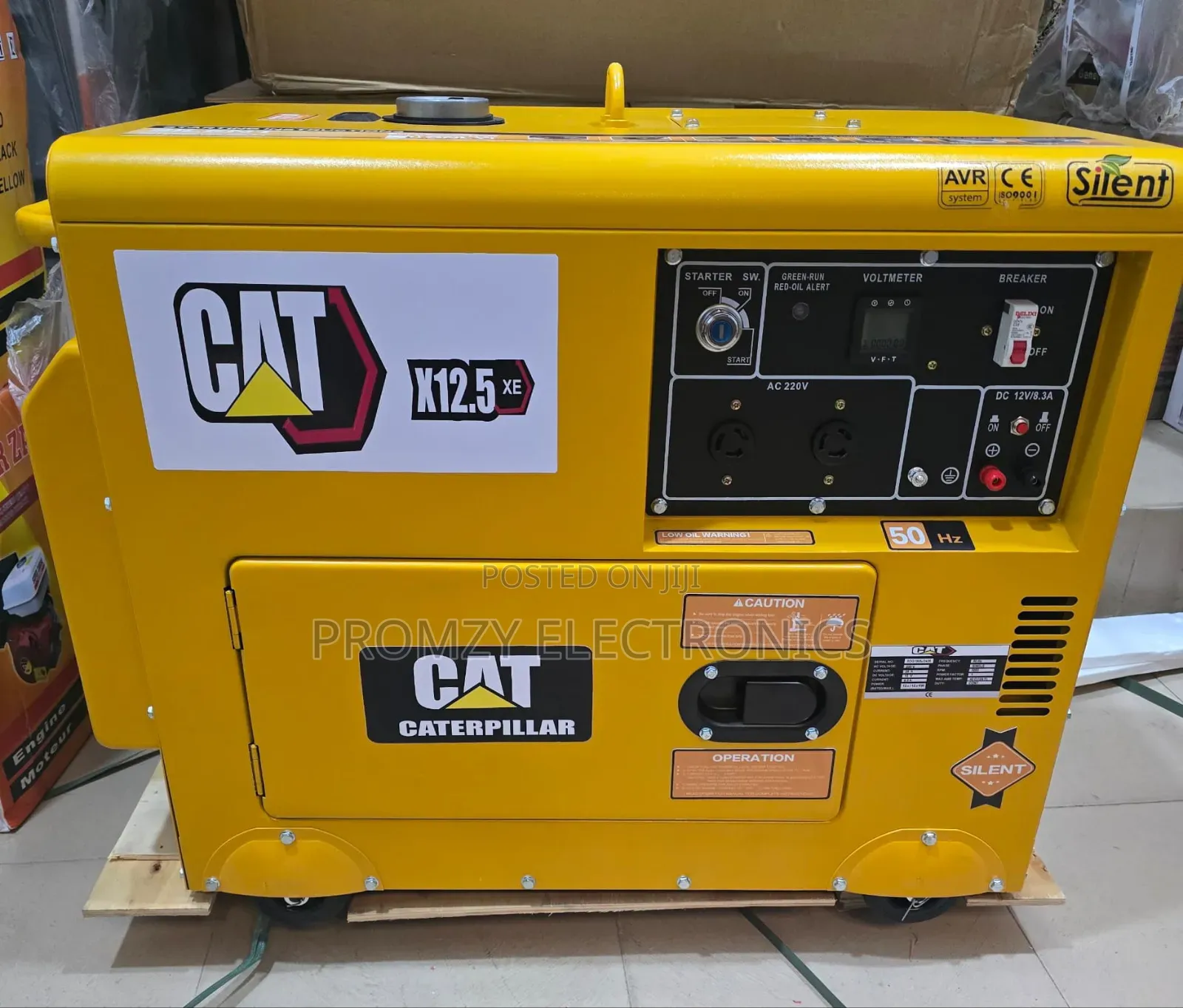 Brand New Cat Diesel Soundproof Generator 10.5kva 100%Copper Coil